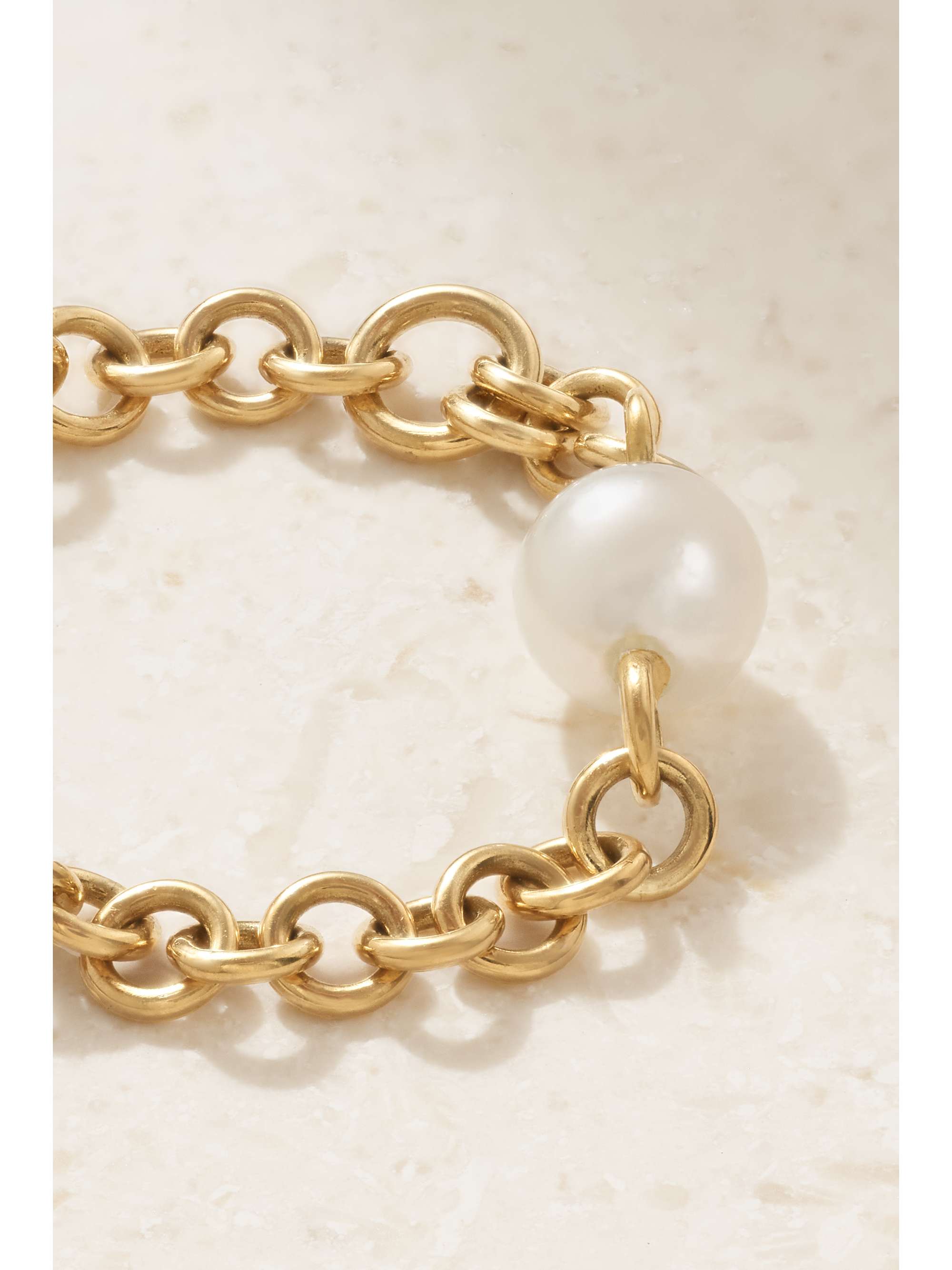 SPINELLI KILCOLLIN Gravity 18-karat gold pearl ring