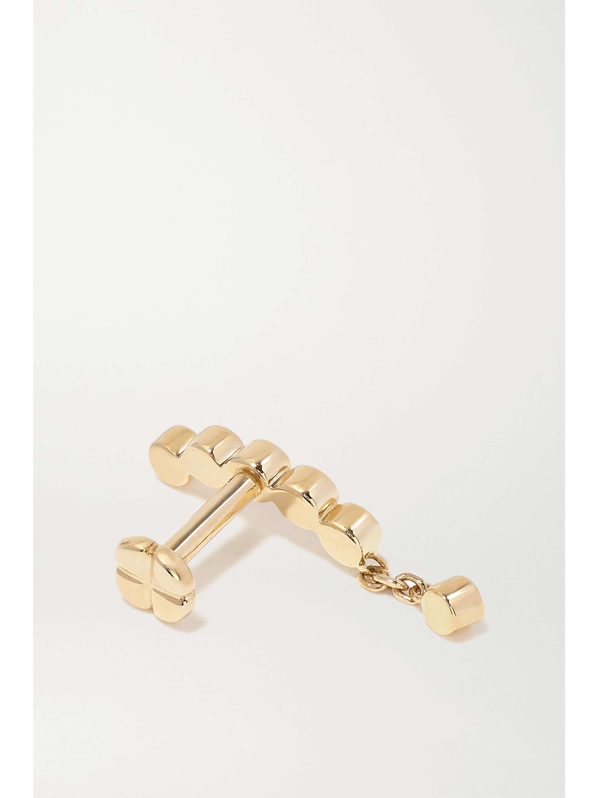 MARIA BLACK Quadron gold diamond single earring