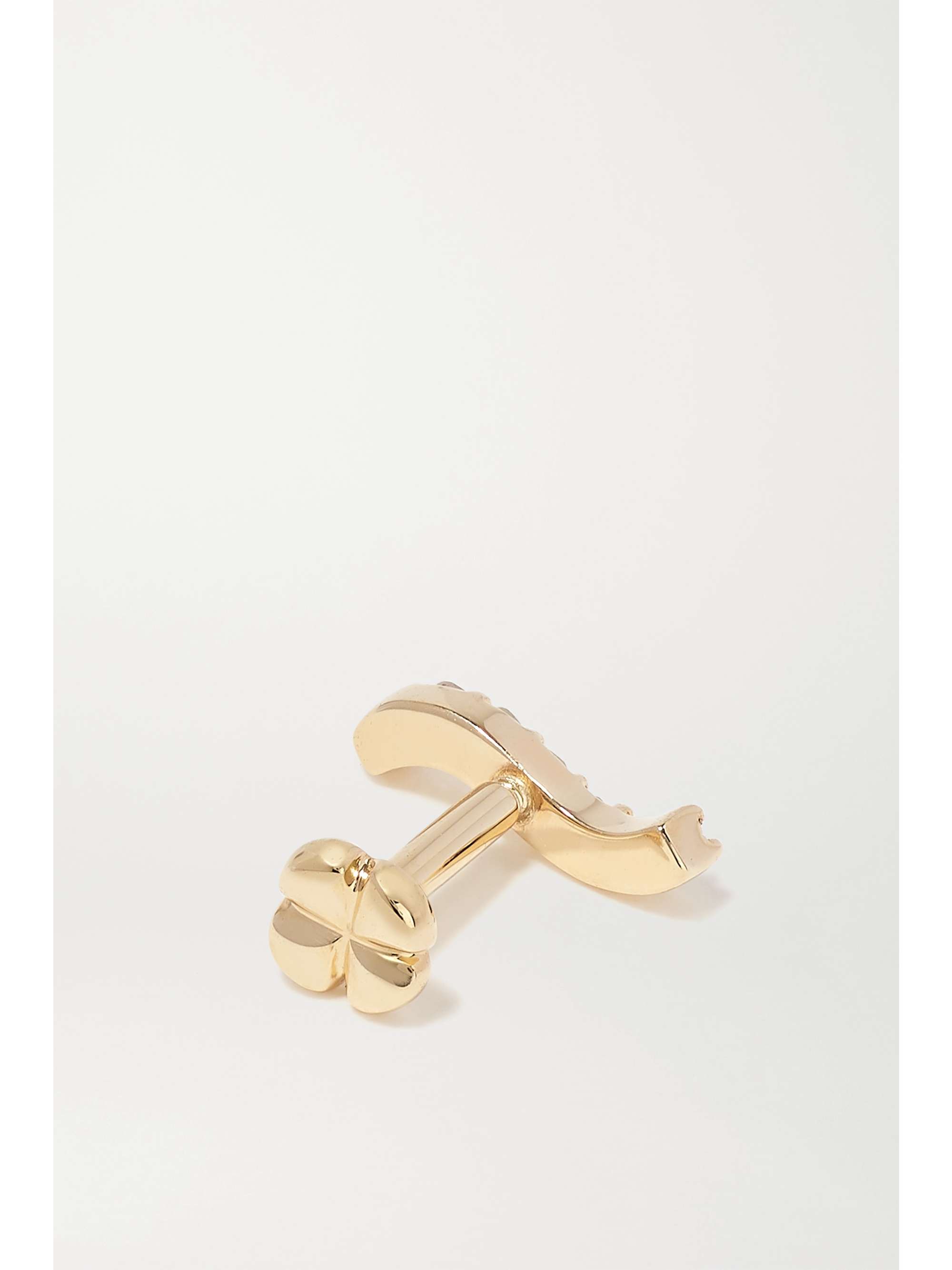 MARIA BLACK Wave gold diamond single earring