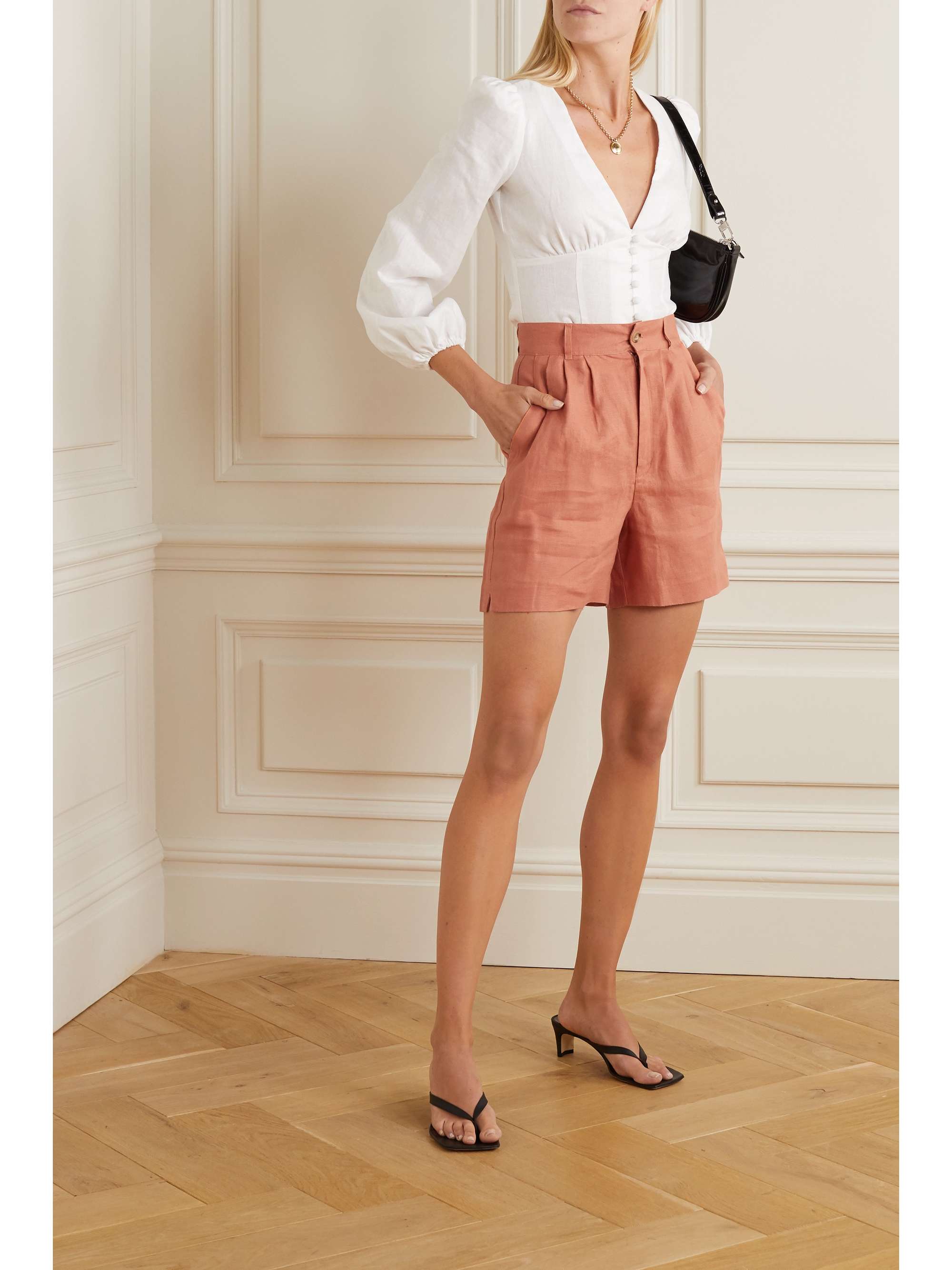 linen shorts