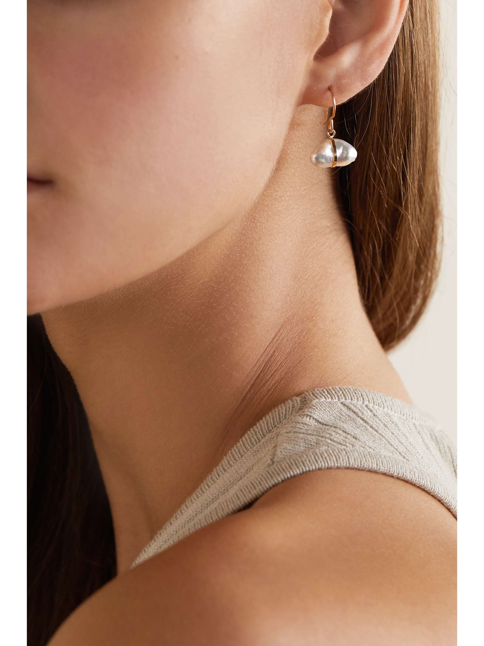 MELISSA JOY MANNING 14-karat recycled gold sapphire earrings