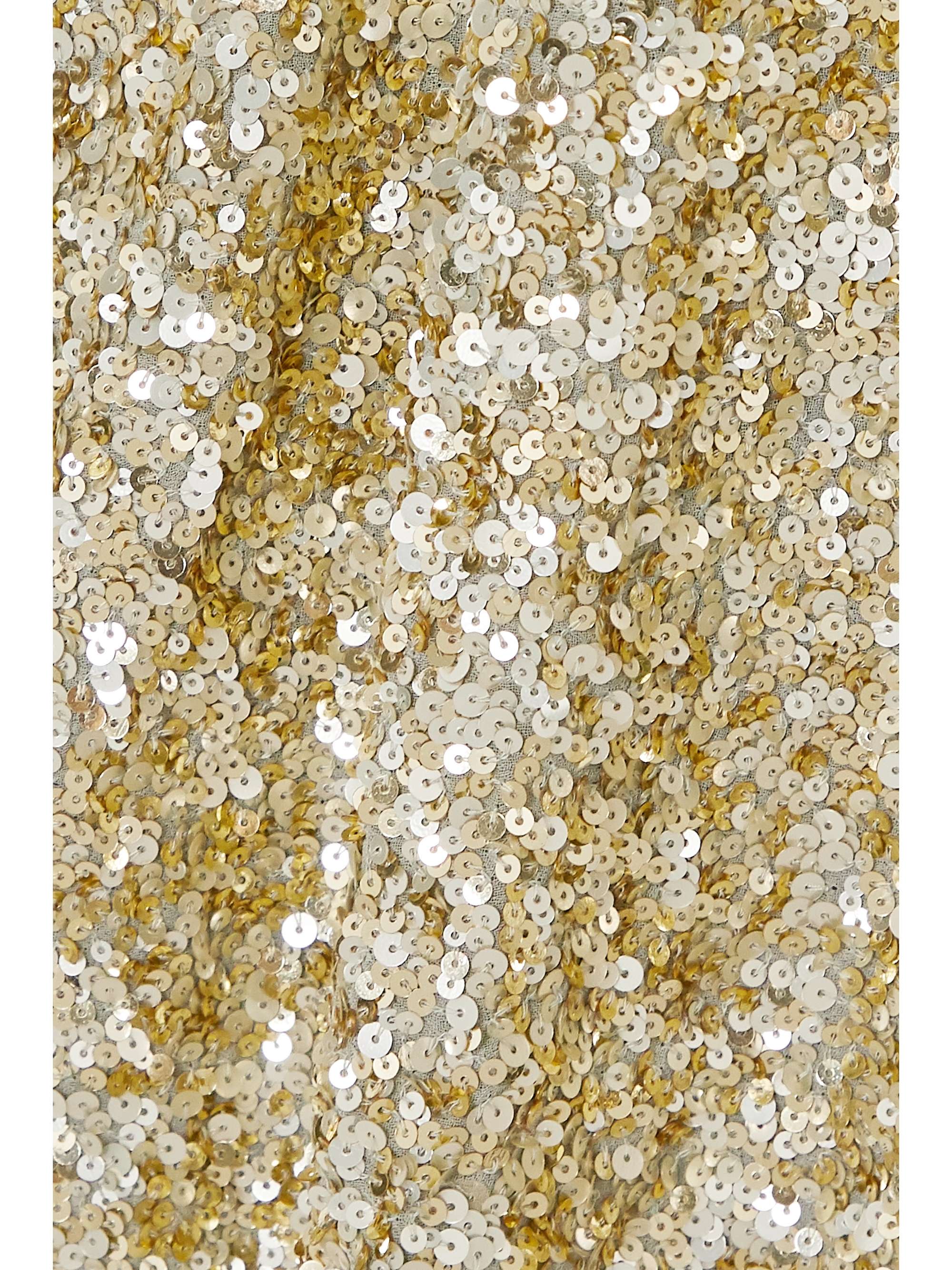 RETROFÊTE Aubrielle sequined chiffon mini dress