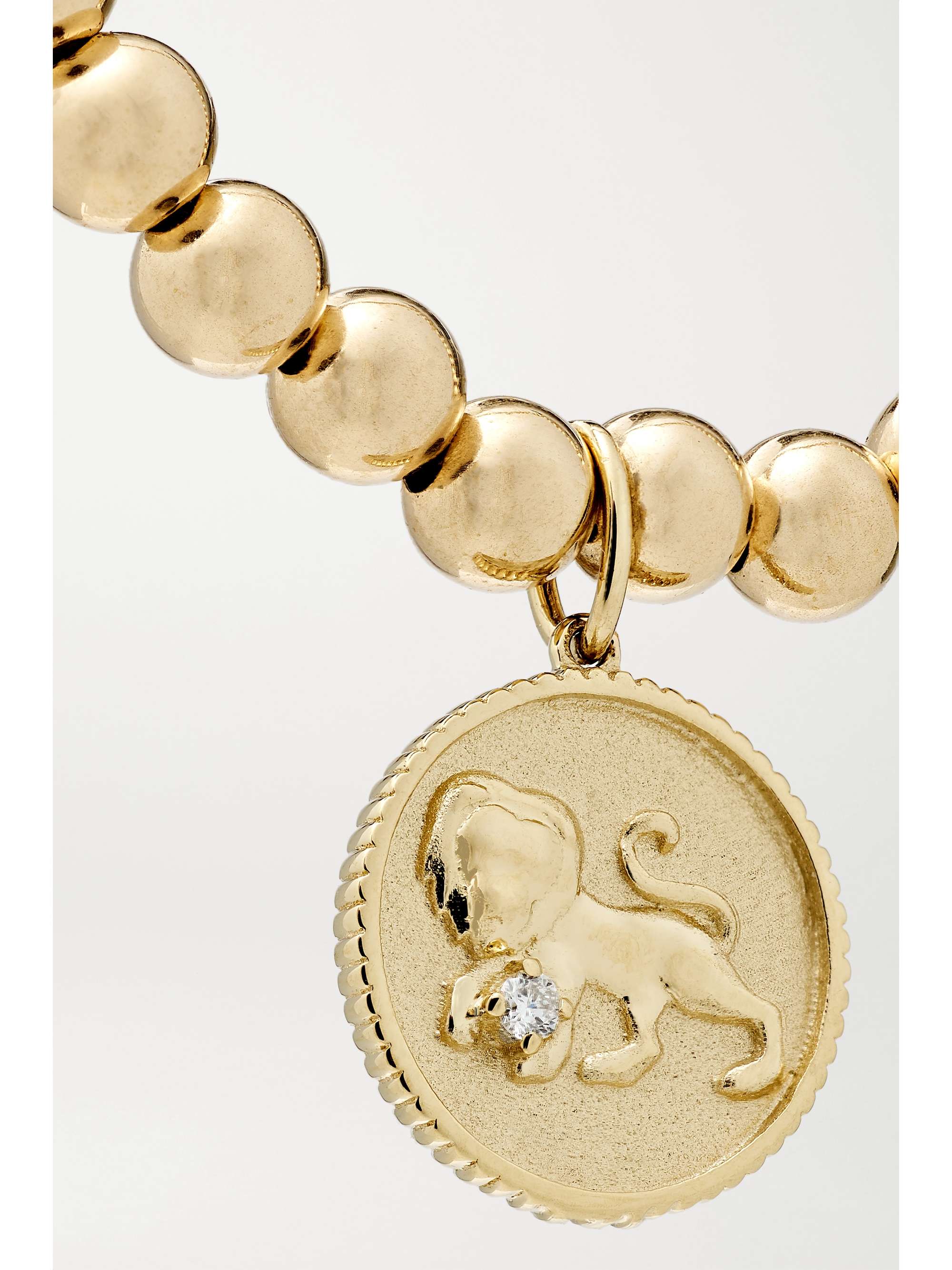 SYDNEY EVAN Capricorn 14-karat gold diamond bracelet