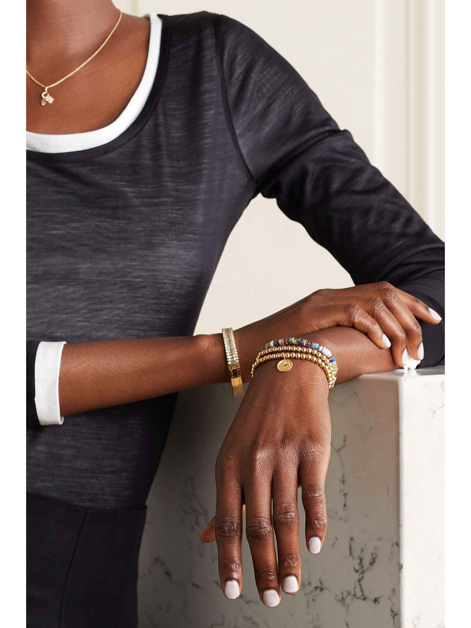 SYDNEY EVAN Taurus 14-karat gold diamond bracelet
