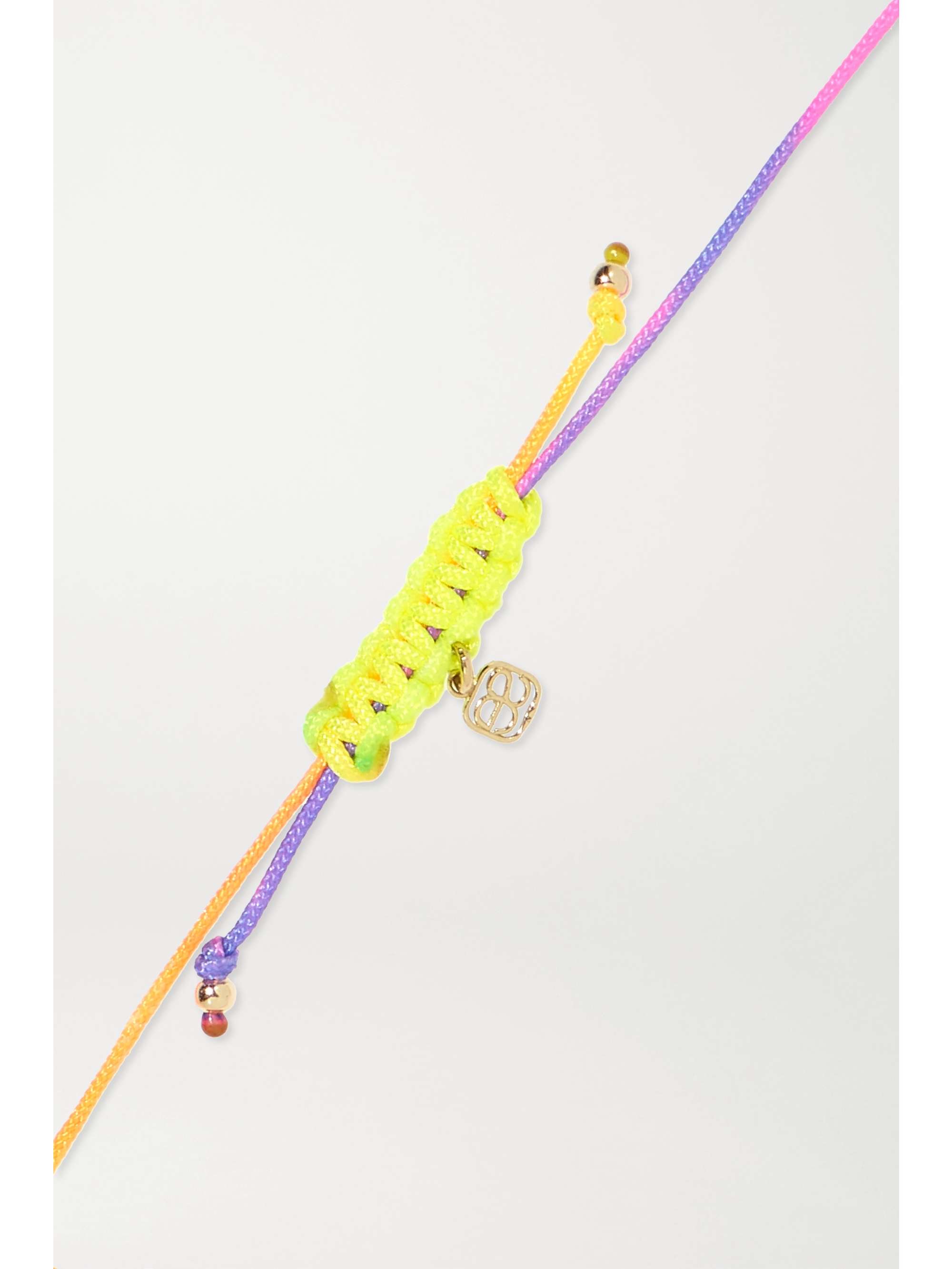 SYDNEY EVAN Palm Tree 14-karat gold cord bracelet