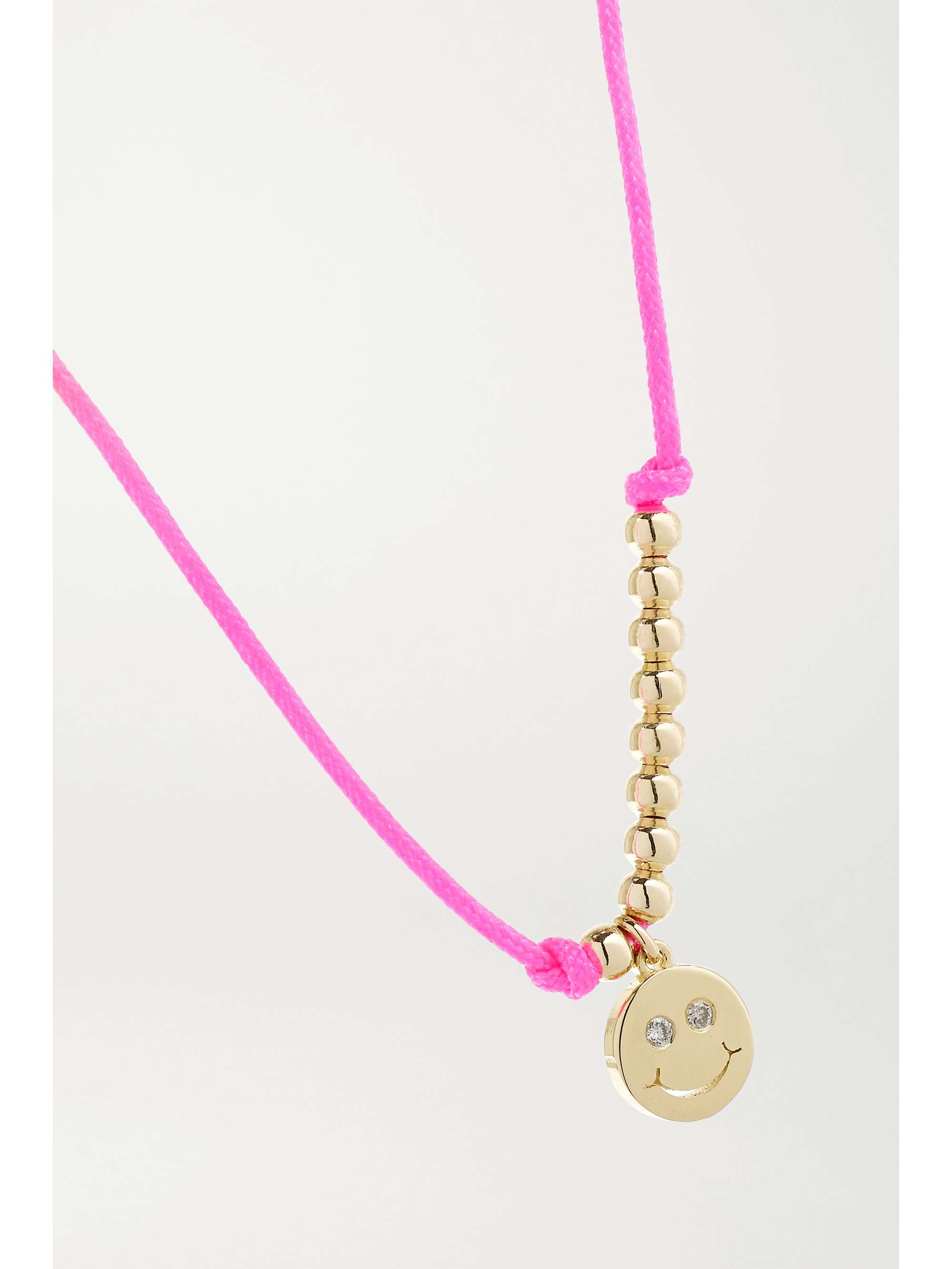 SYDNEY EVAN Palm Tree 14-karat gold cord bracelet