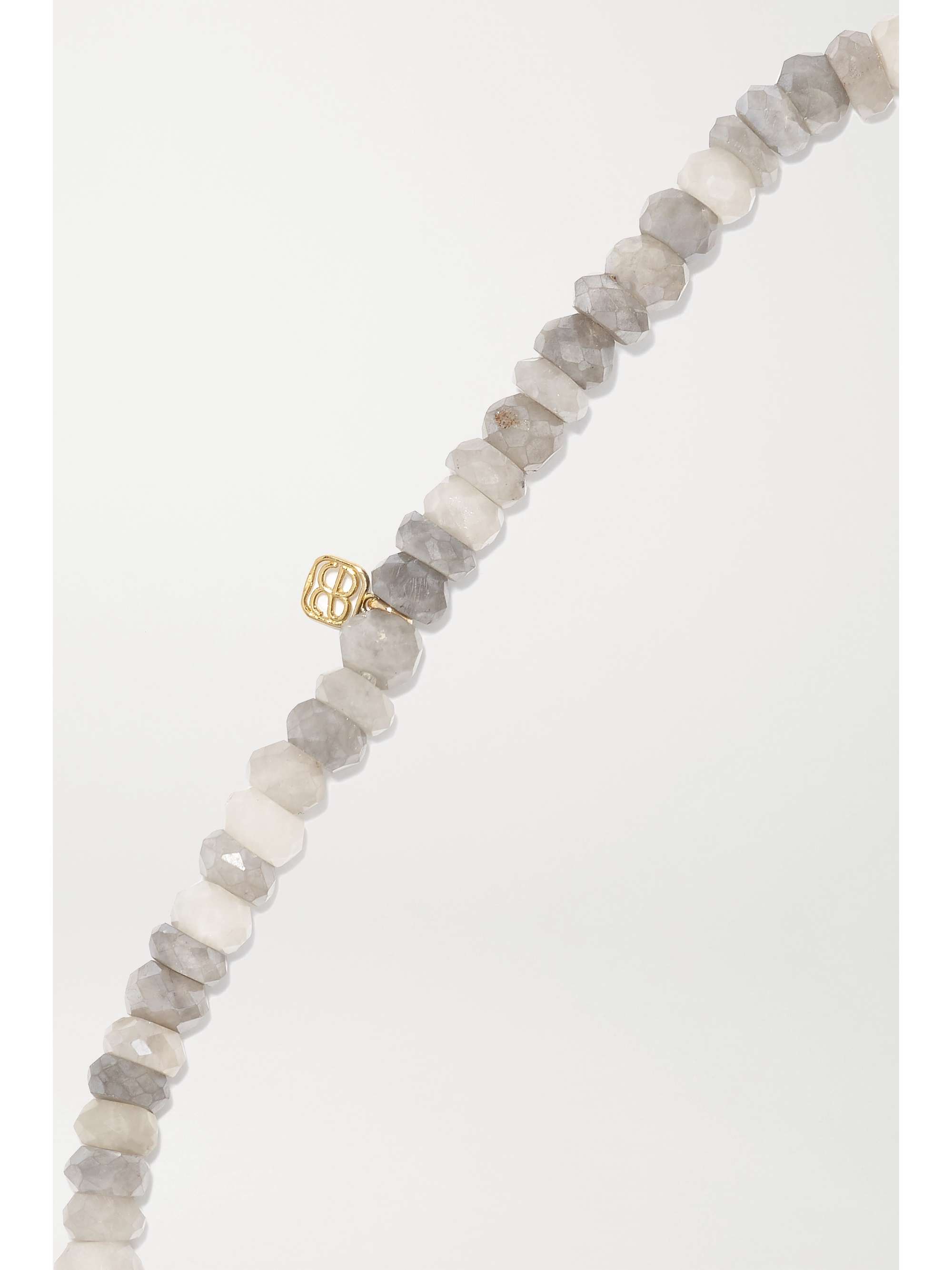 SYDNEY EVAN 14-karat gold, silverite and diamond bracelet
