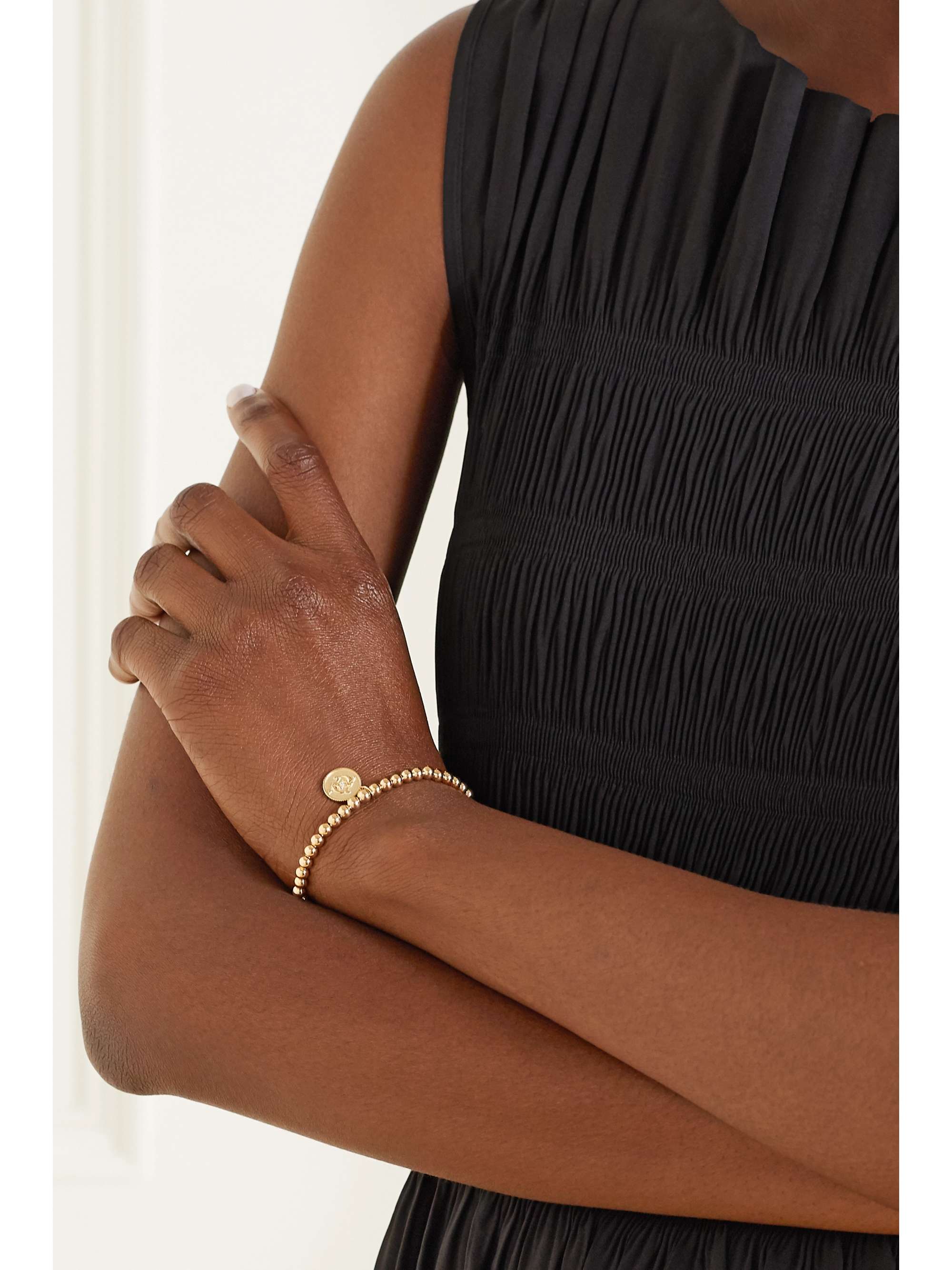 SYDNEY EVAN Pisces 14-karat gold diamond bracelet