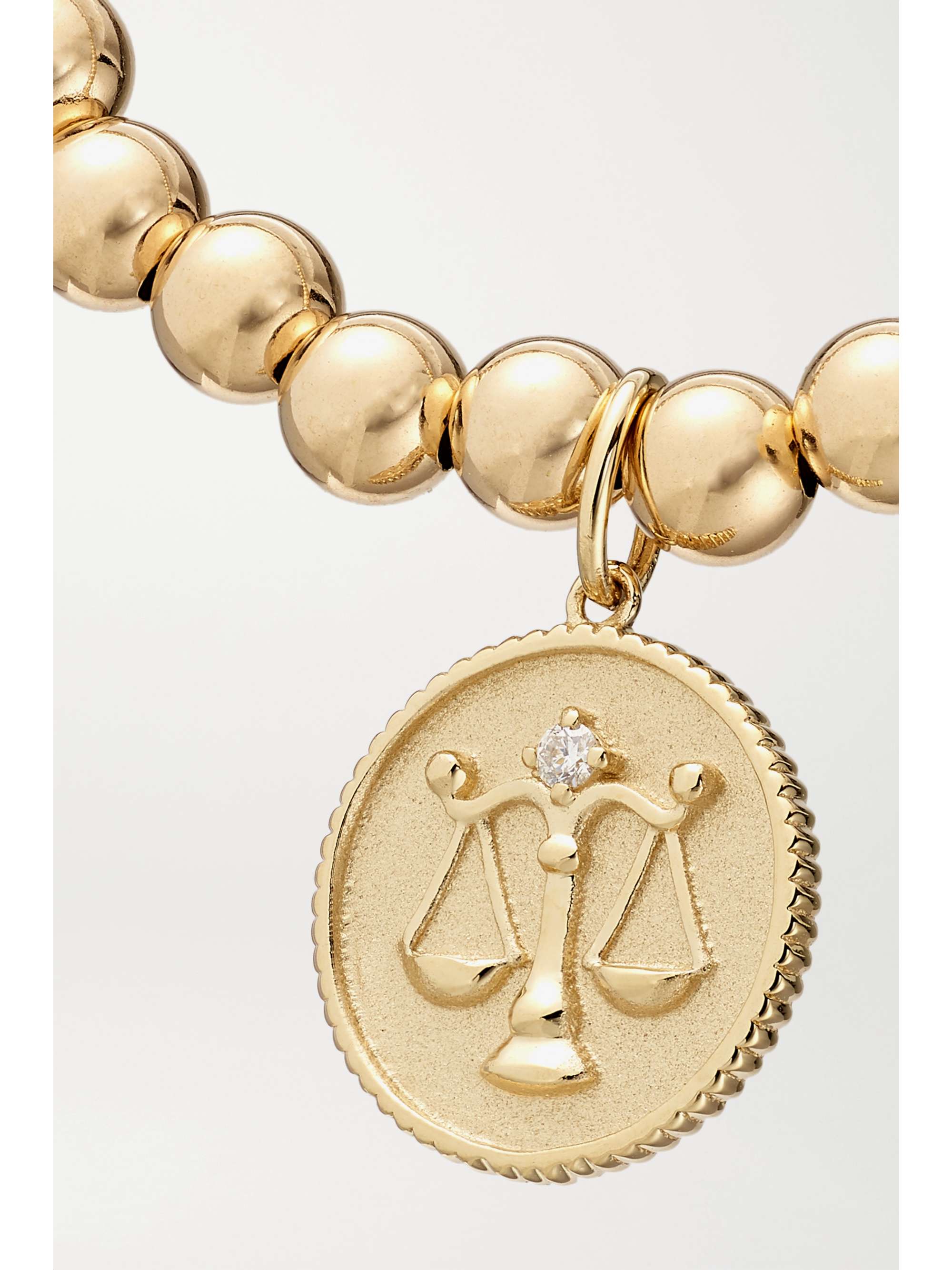 SYDNEY EVAN Capricorn 14-karat gold diamond bracelet