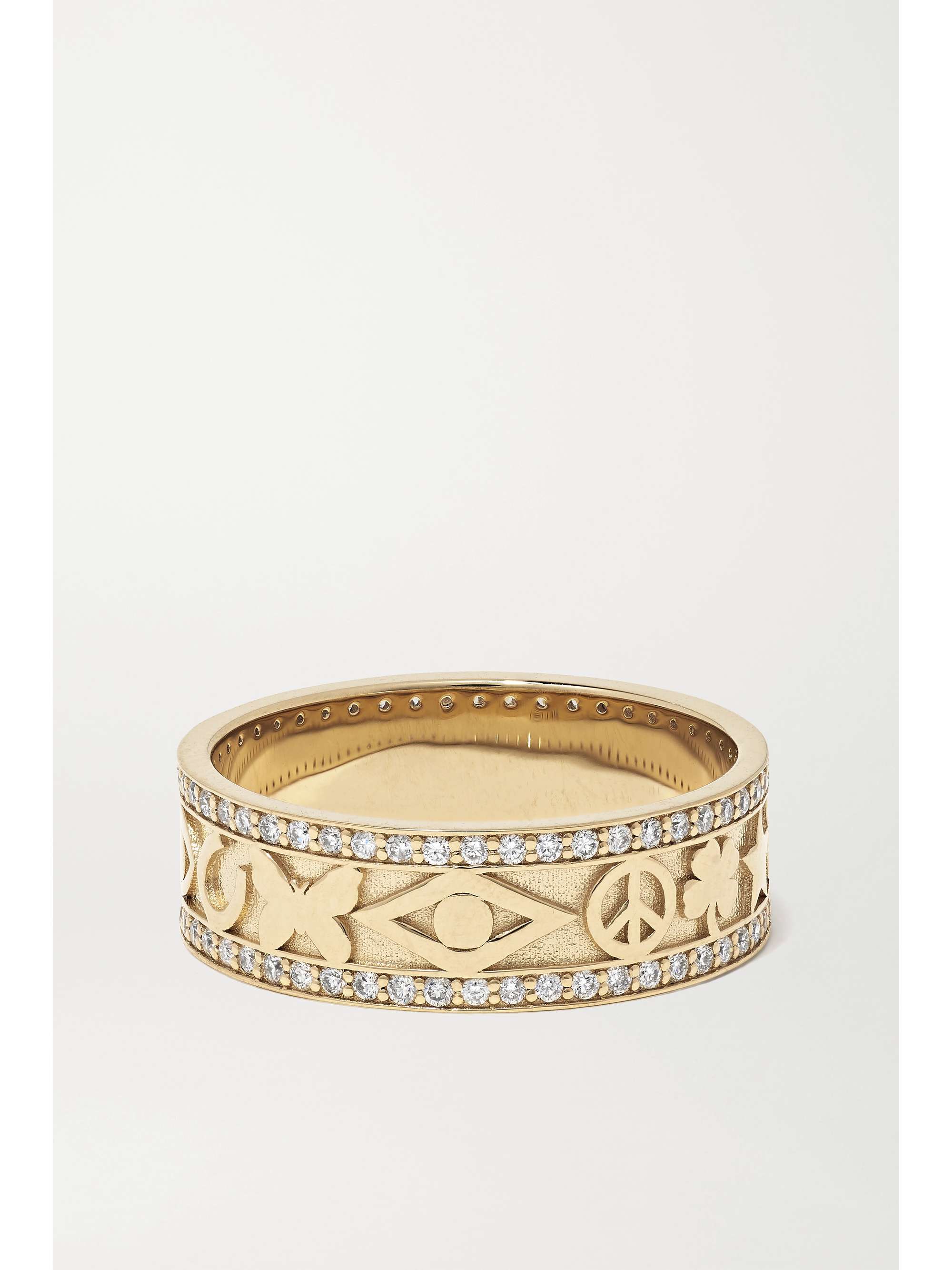 SYDNEY EVAN Icon 14-karat gold diamond ring