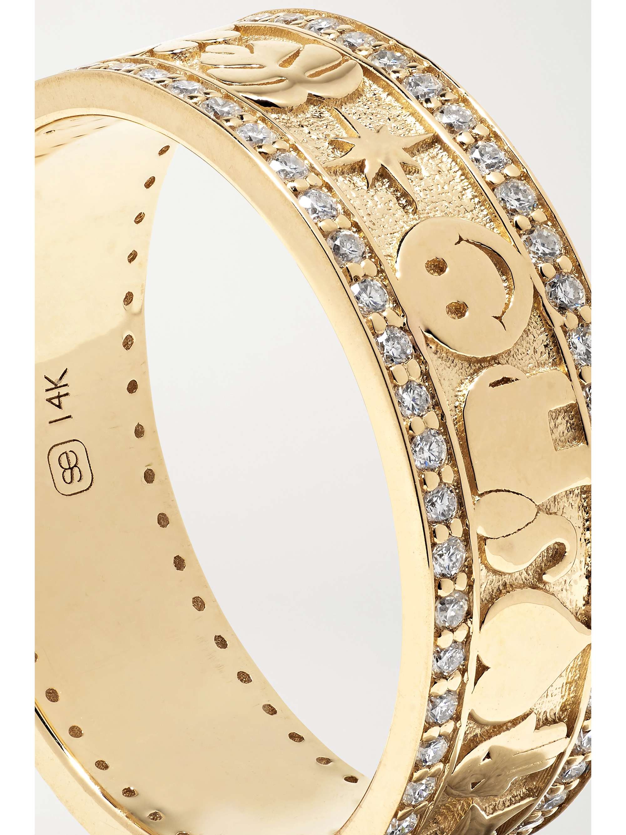 SYDNEY EVAN Icon 14-karat gold diamond ring