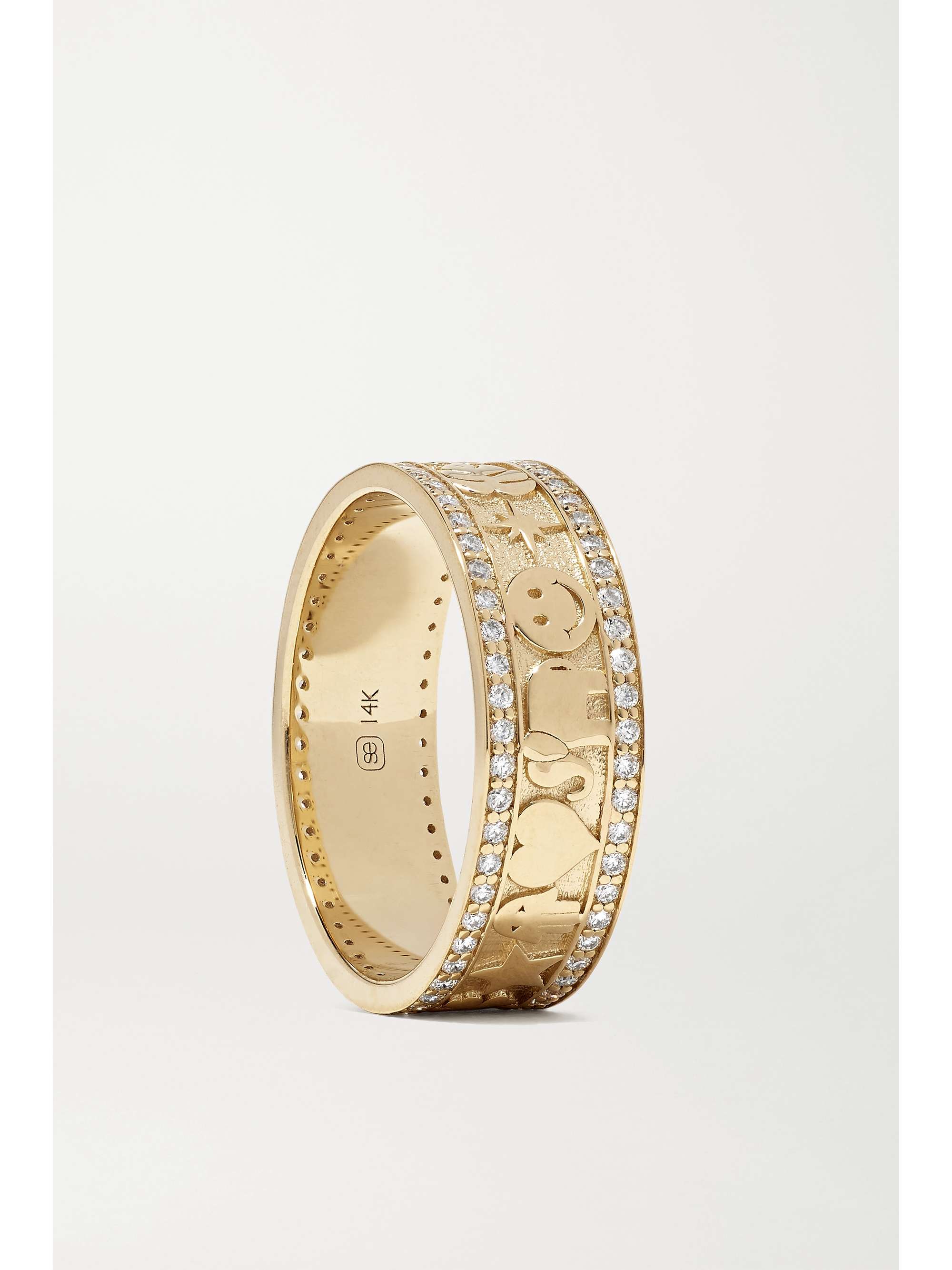 SYDNEY EVAN Icon 14-karat gold diamond ring
