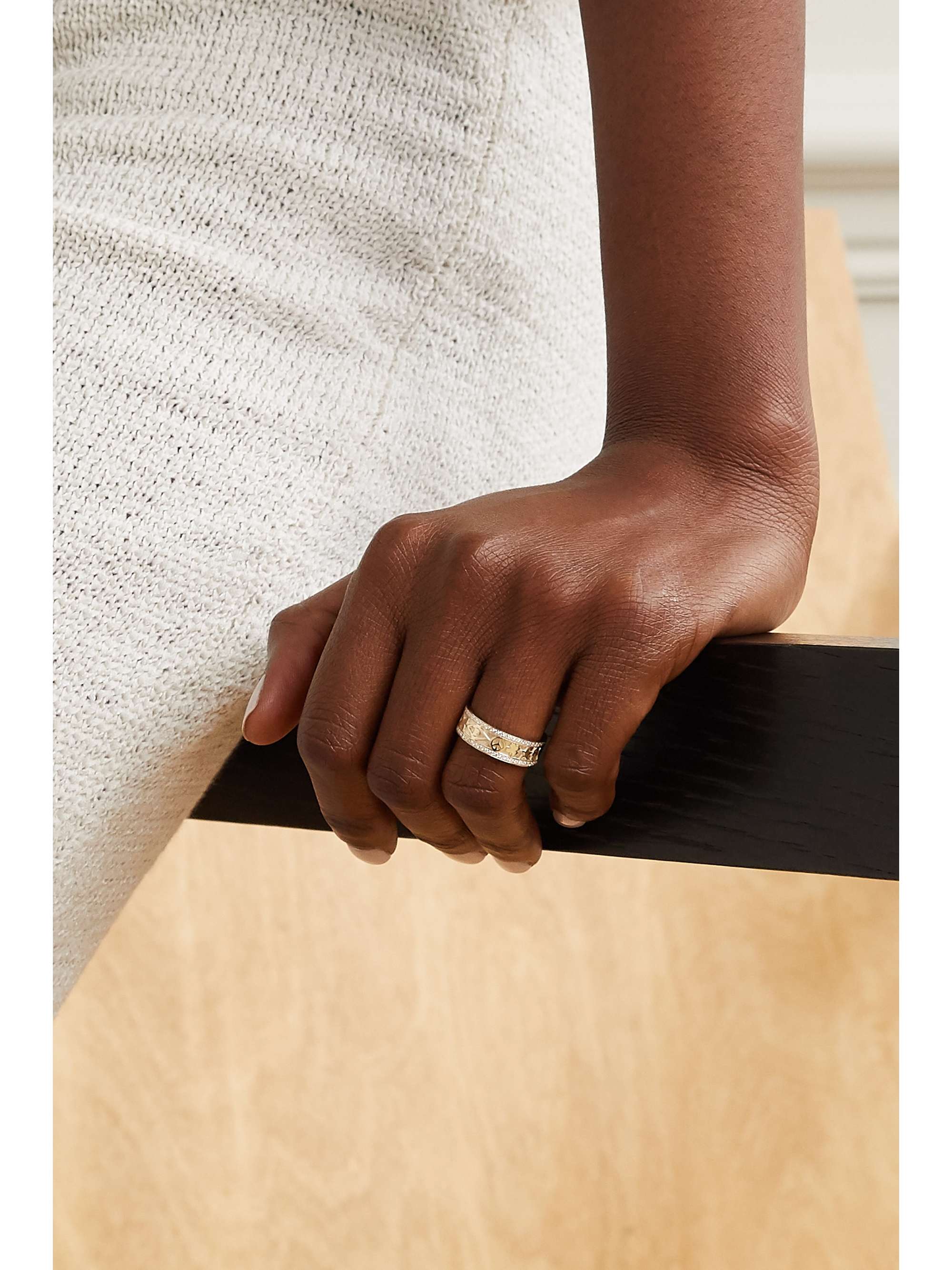 SYDNEY EVAN Icon 14-karat gold diamond ring