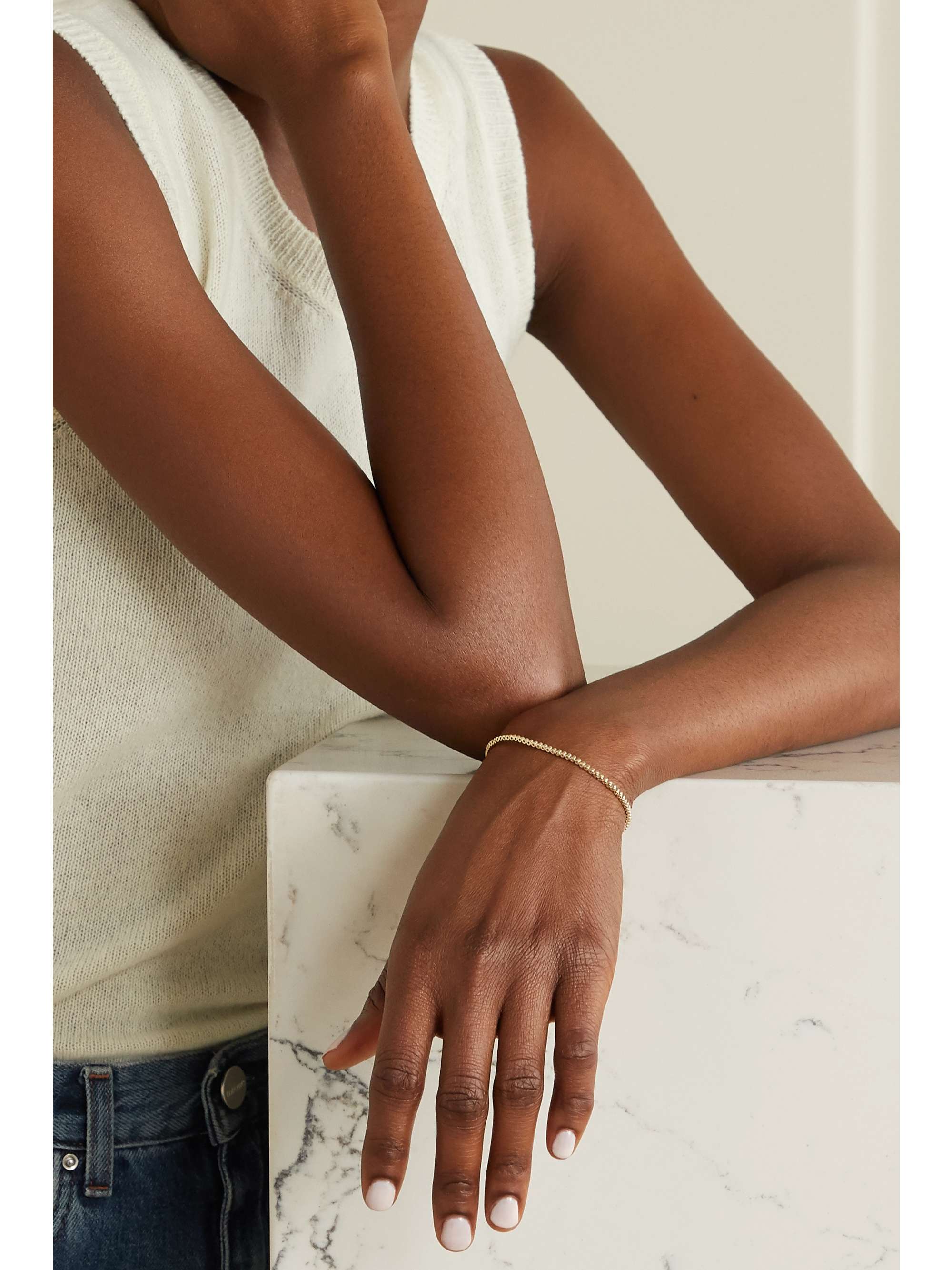 SYDNEY EVAN Bracelet en or 14 carats (585/1000) et diamants