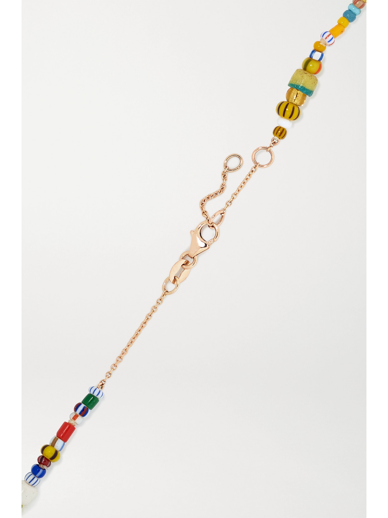 Diane Kordas 14-karat Rose Gold, Diamond And Beaded Necklace In Rose Gold