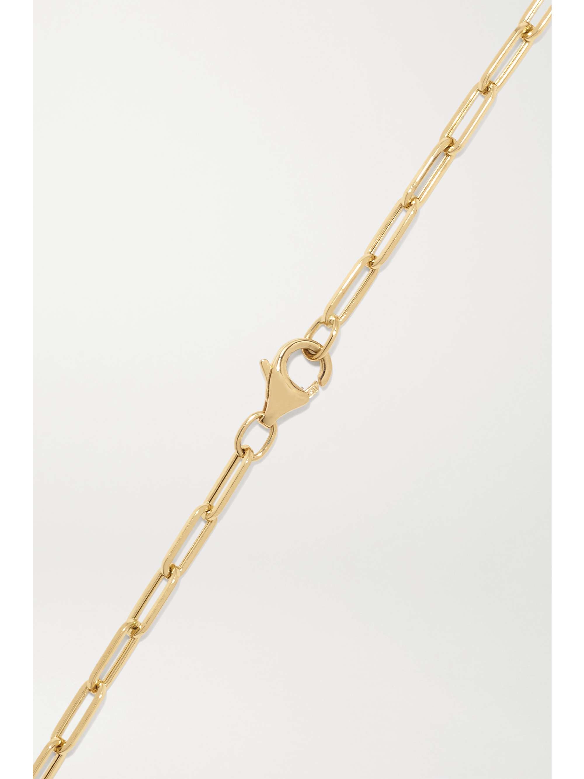 BRENT NEALE Magic Mushroom 18-karat gold multi-stone necklace