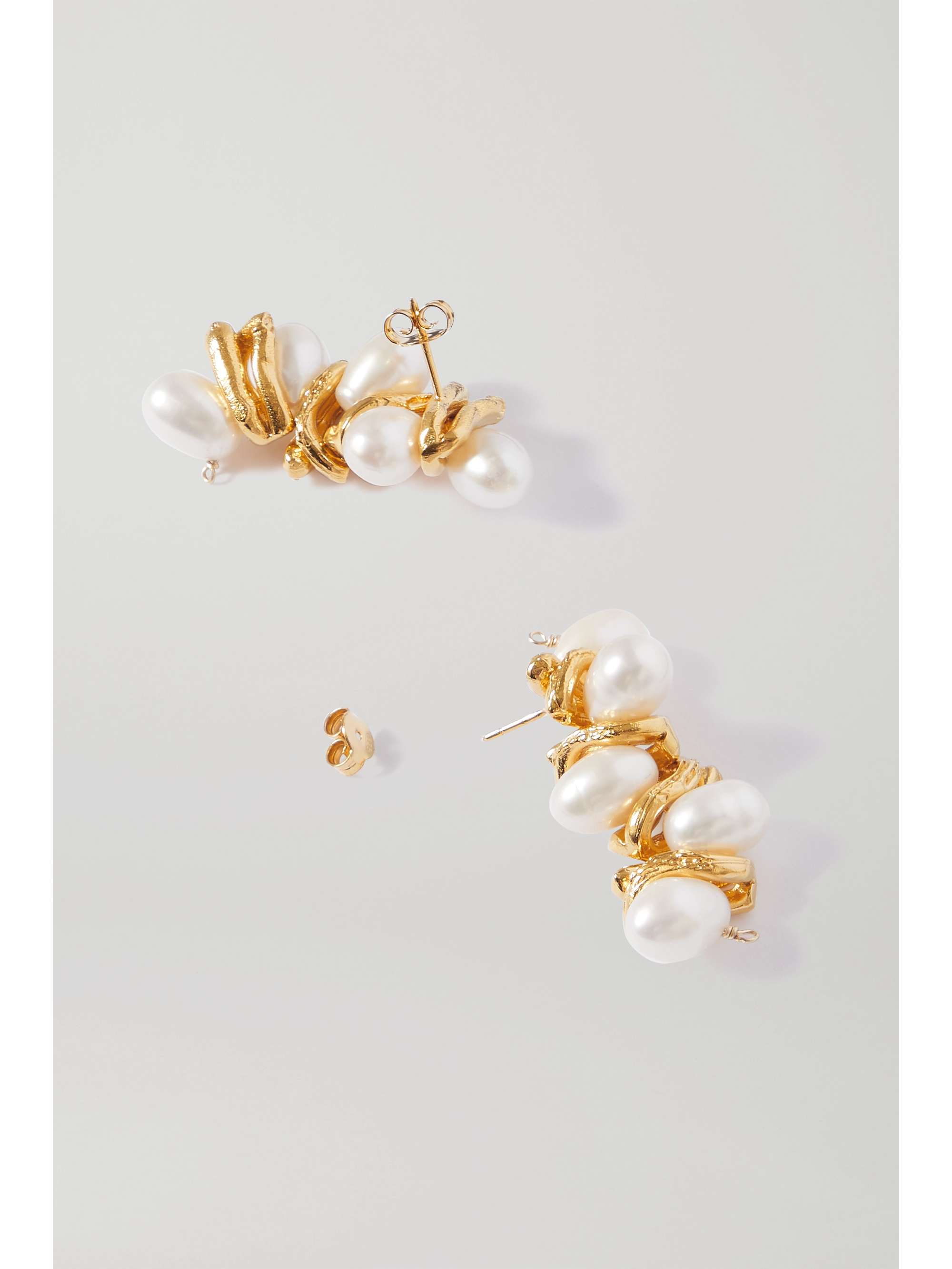 ALIGHIERI The Calliope gold-plated pearl earrings