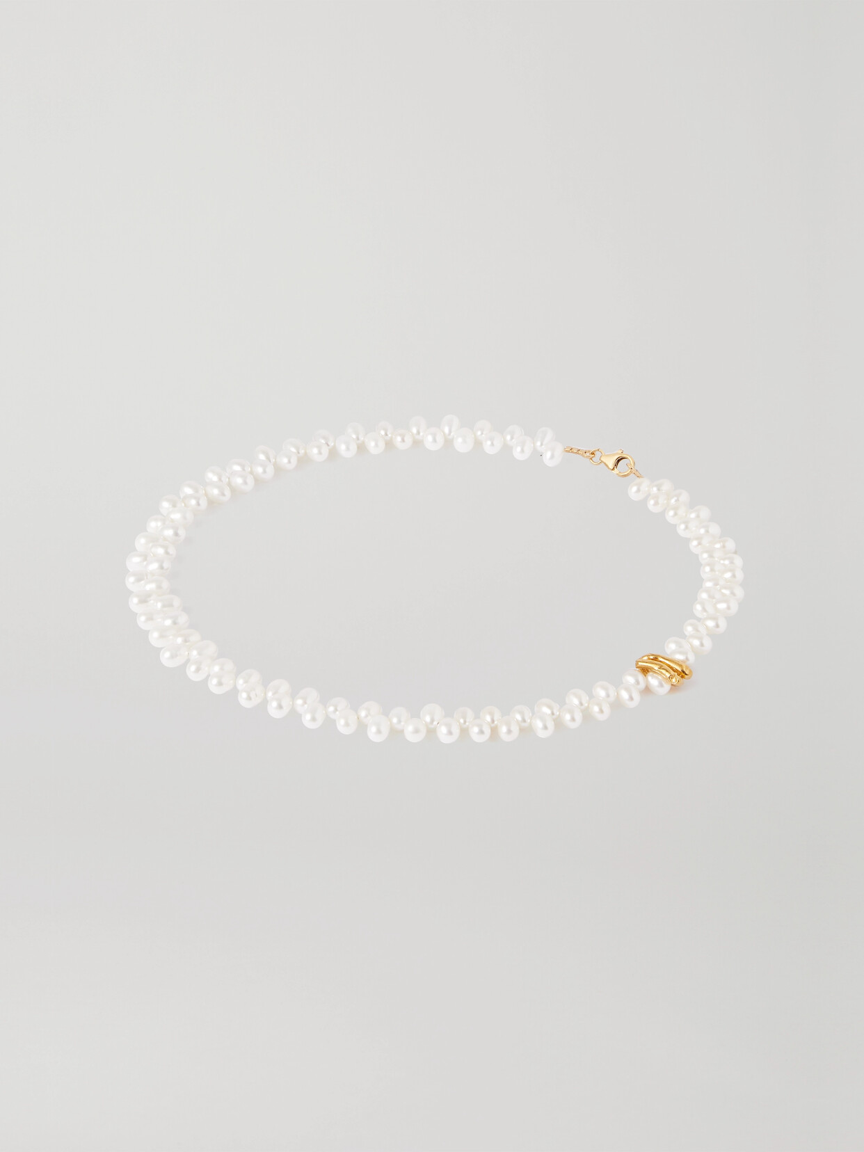 Shop Alighieri La Calliope Gold-plated Pearl Necklace