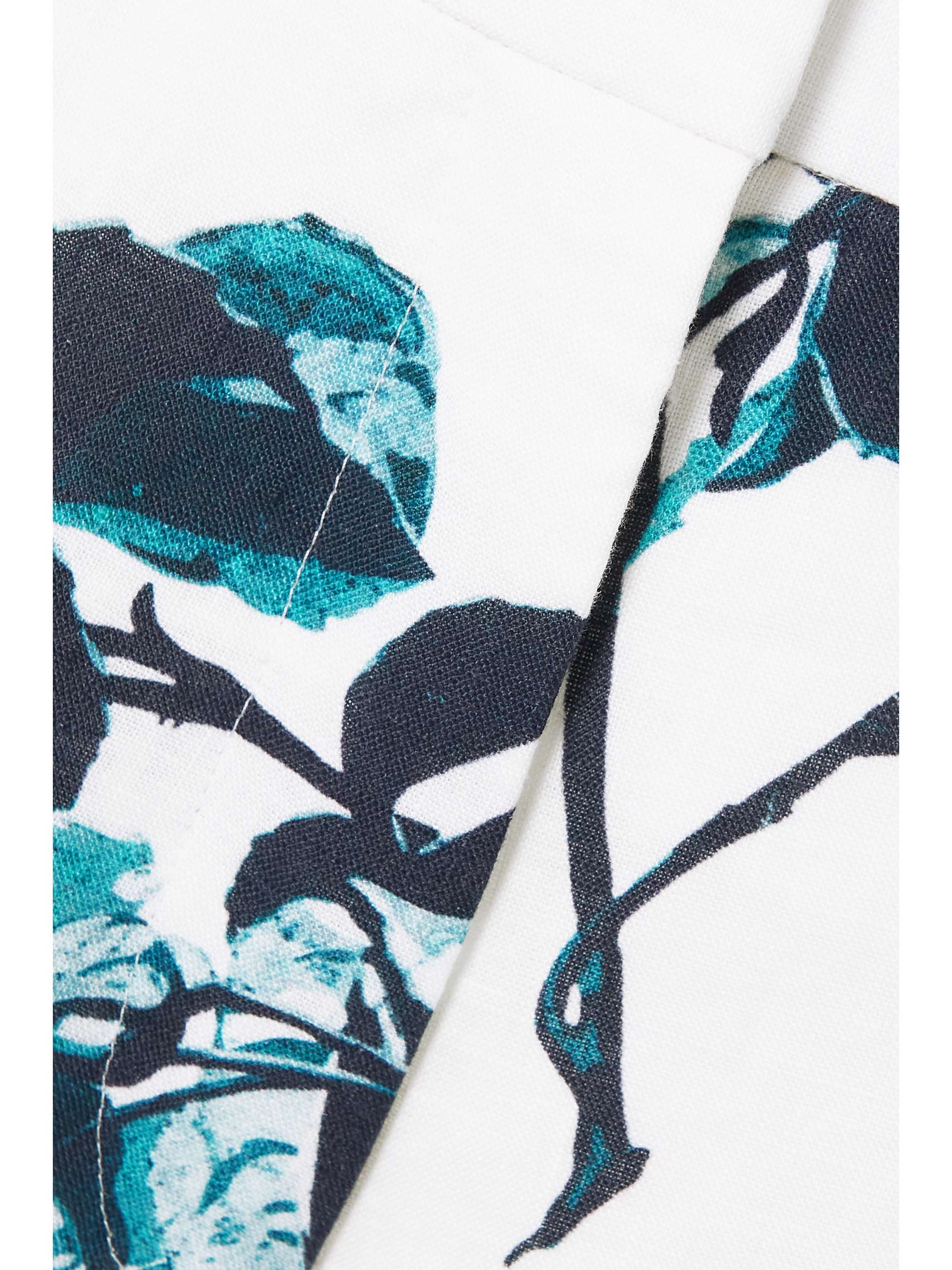 ERDEM Mouna floral-print linen culottes