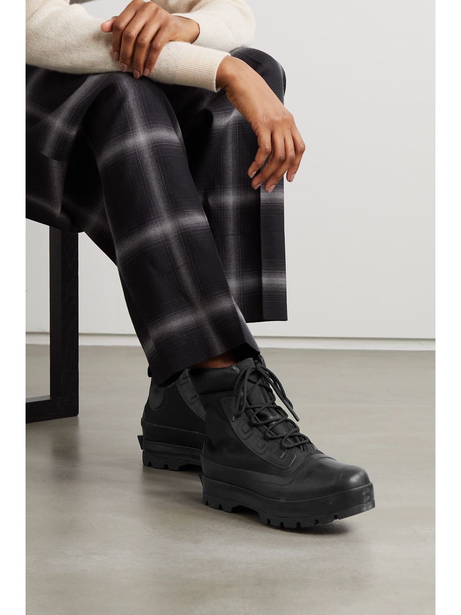 converse ambush duck boot on feet