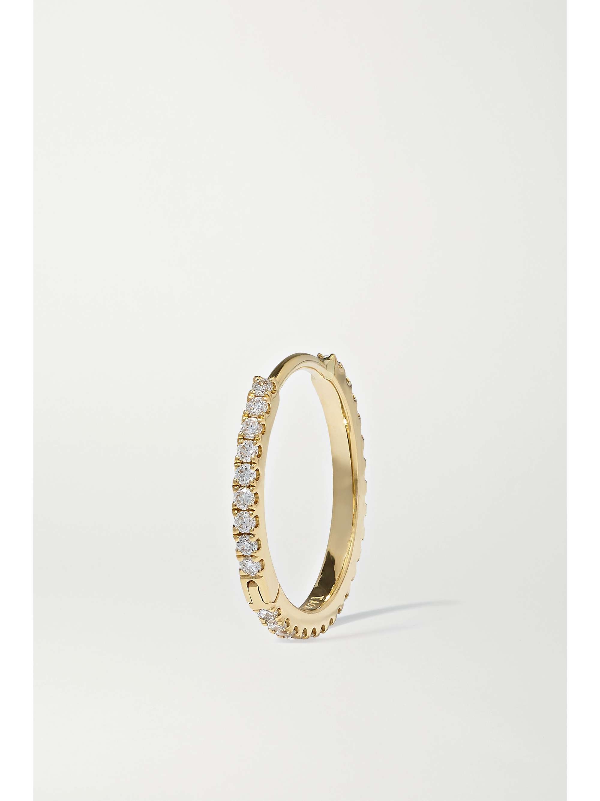 MARIA TASH Eternity 11mm 18-karat gold diamond hoop earring
