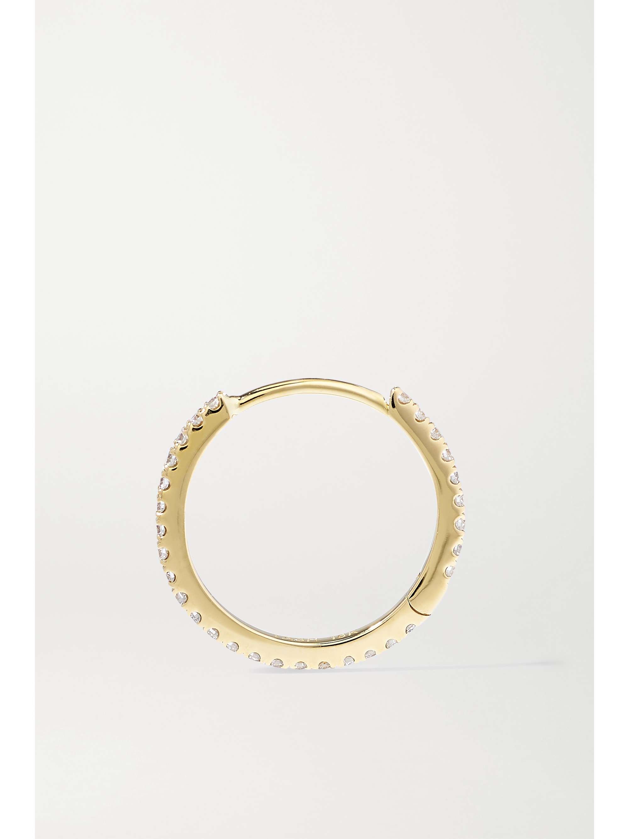 MARIA TASH Eternity 11mm 18-karat gold diamond hoop earring