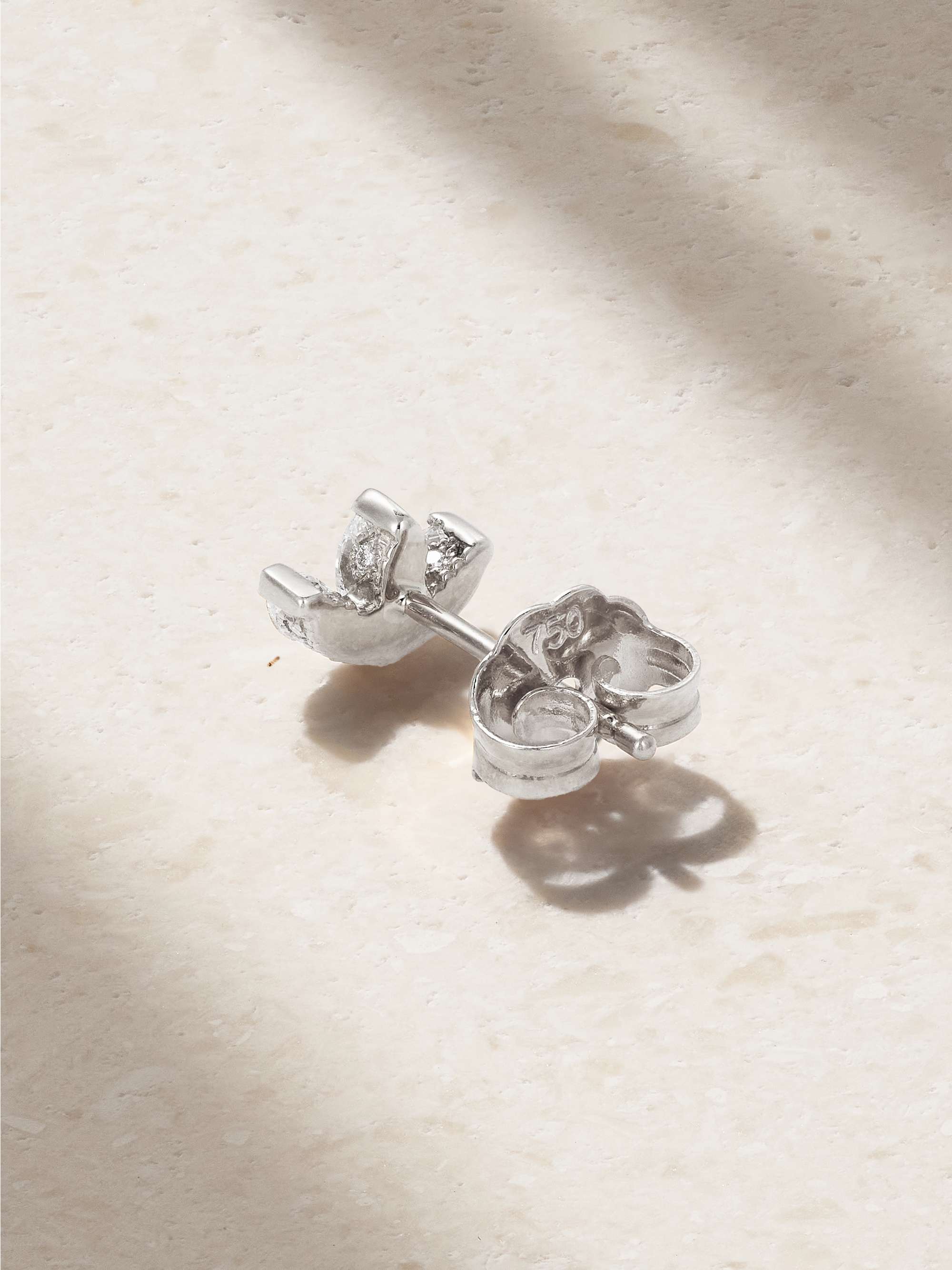 MARIA TASH Lotus 18-karat rose gold diamond earring