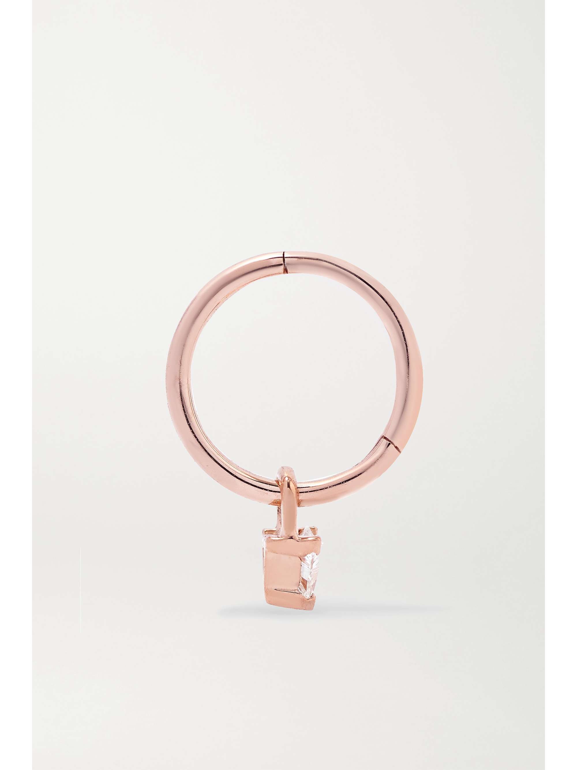 MARIA TASH 18-karat gold diamond hoop earring