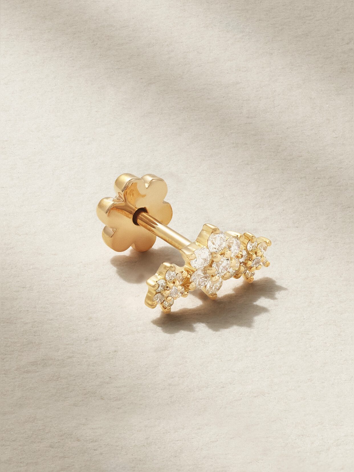 Maria Tash Flower Garland 18-karat Gold Diamond Earring