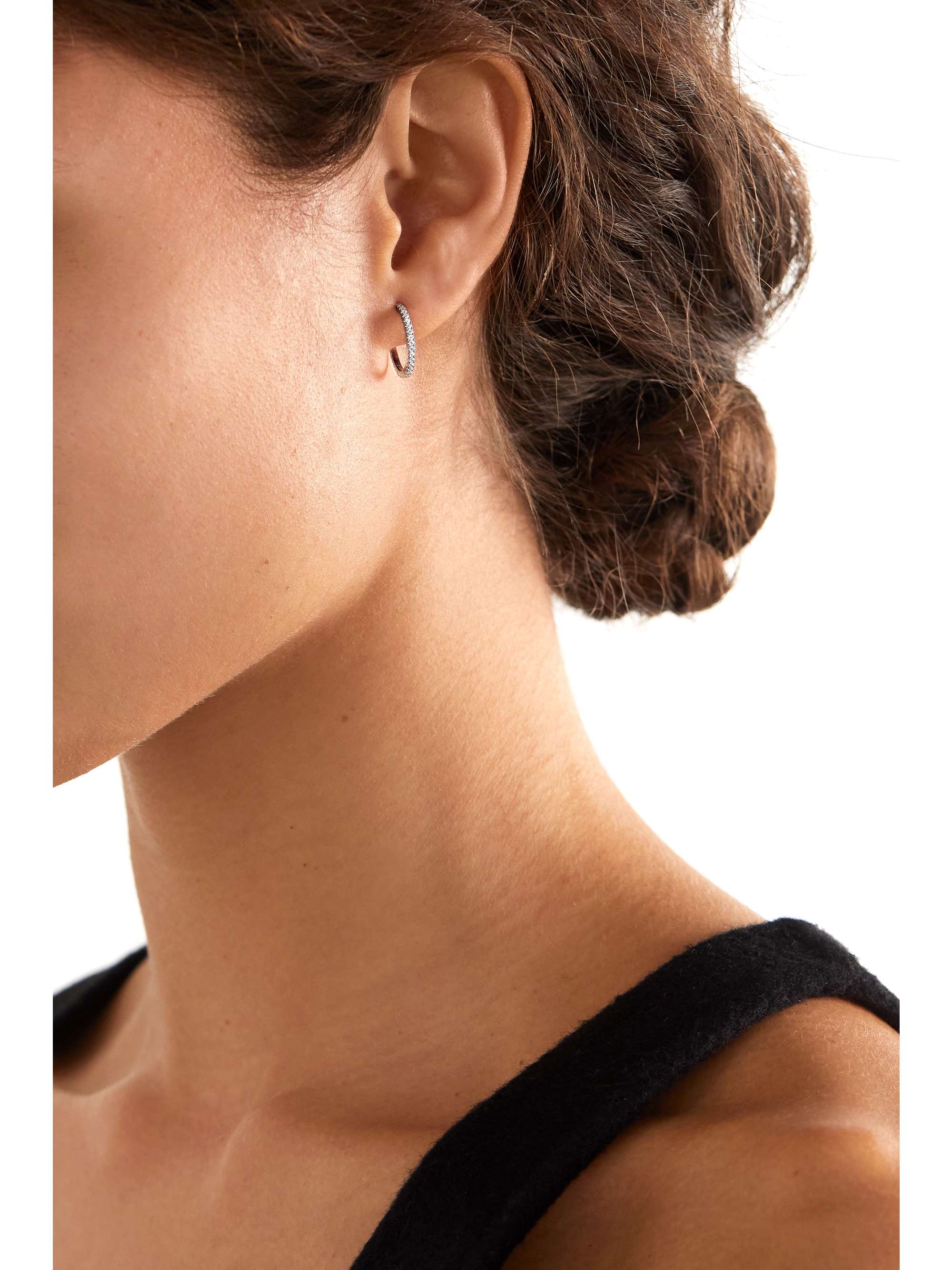 MARIA TASH Eternity 11mm 18-karat gold diamond hoop earring
