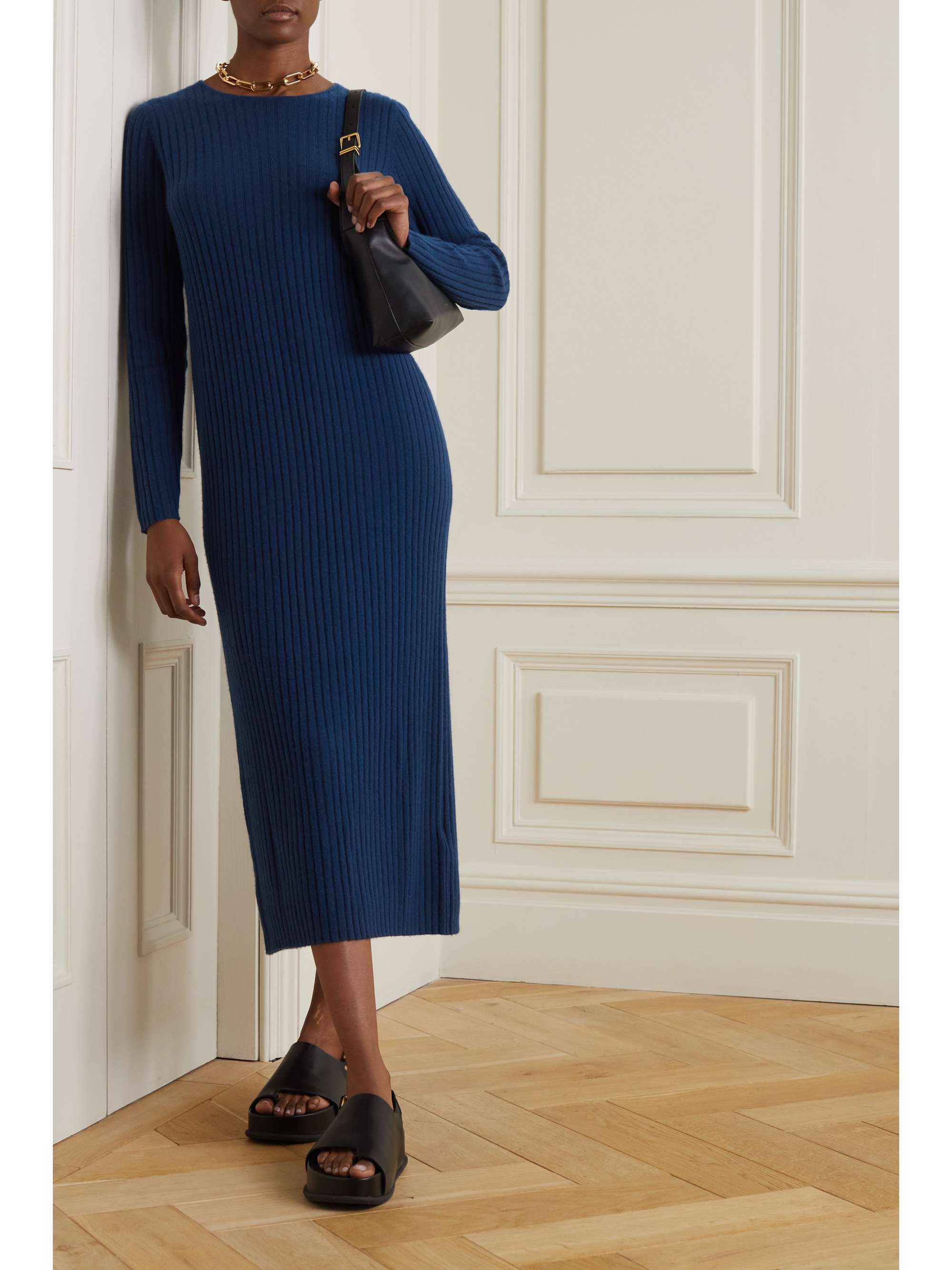 ALLUDE Ribbed cashmere dress | NET-A-PORTER