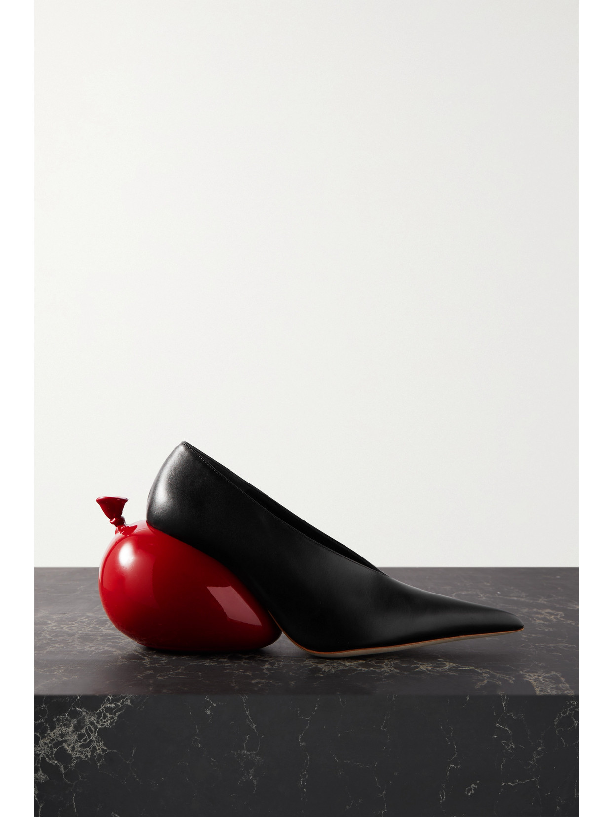 LOEWE BALLOON EMBELLISHED LEATHER PUMPS