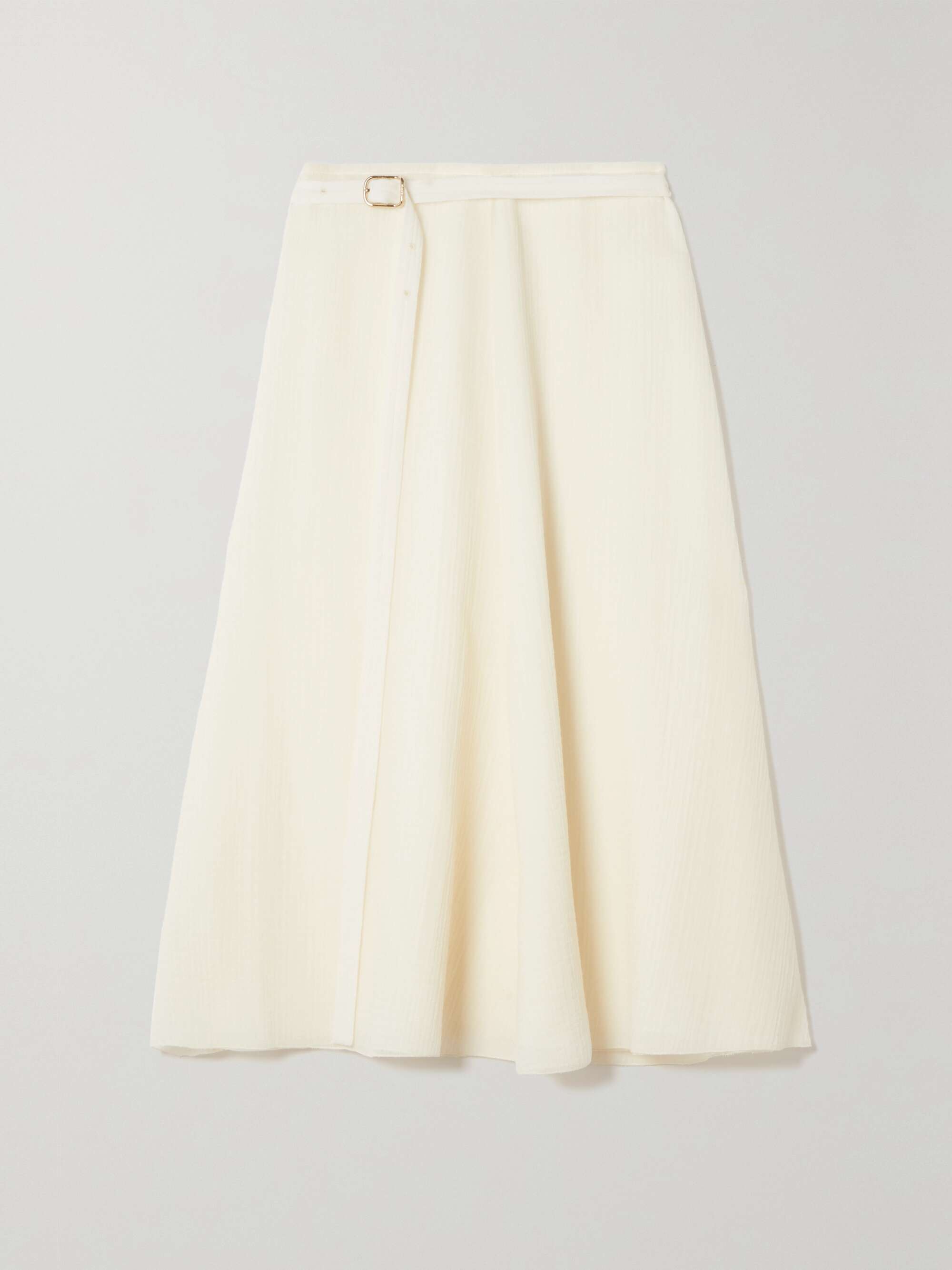 gauze midi skirt