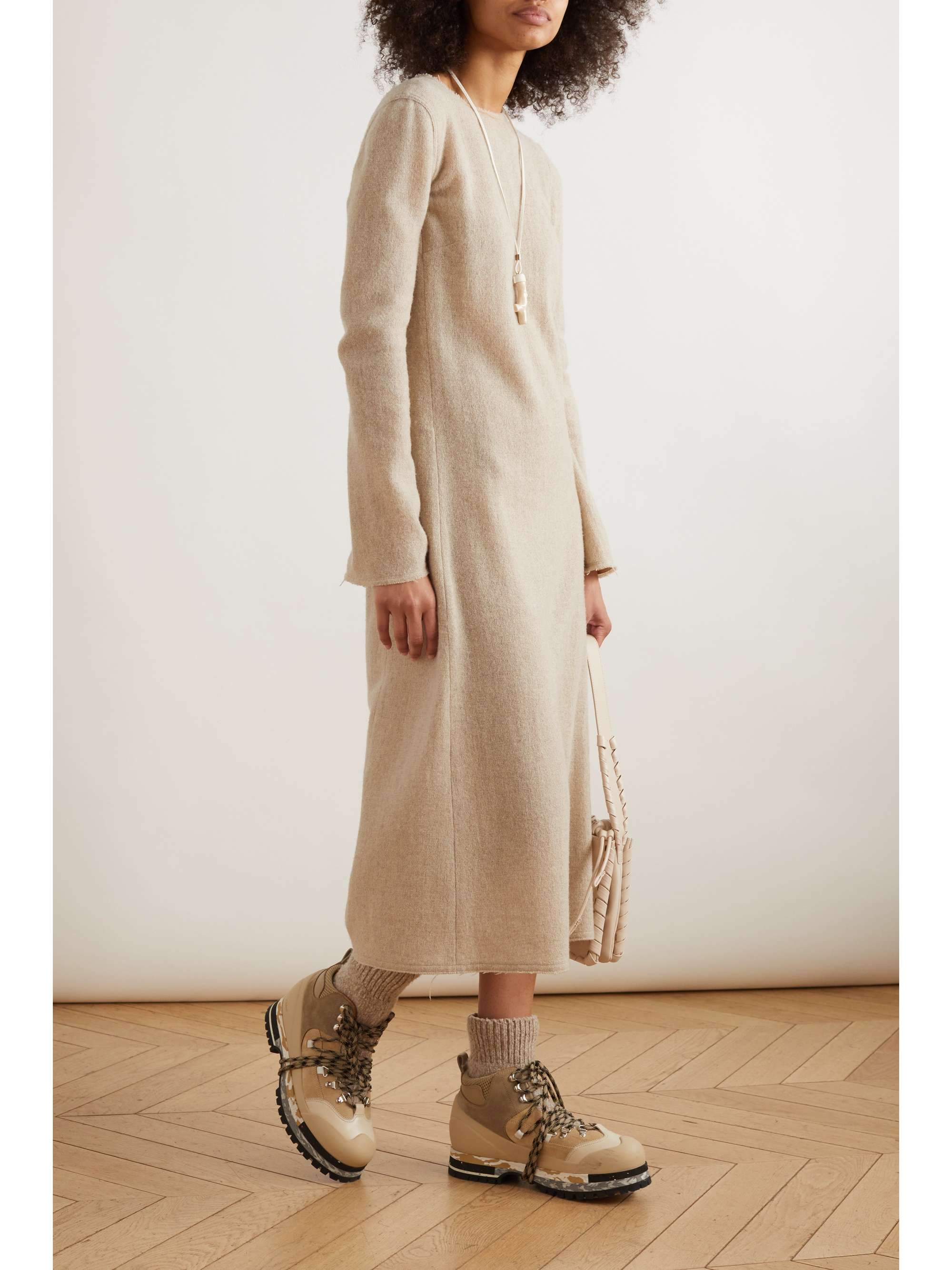 CHLOÉ Wool and cashmereblend midi dress NETAPORTER