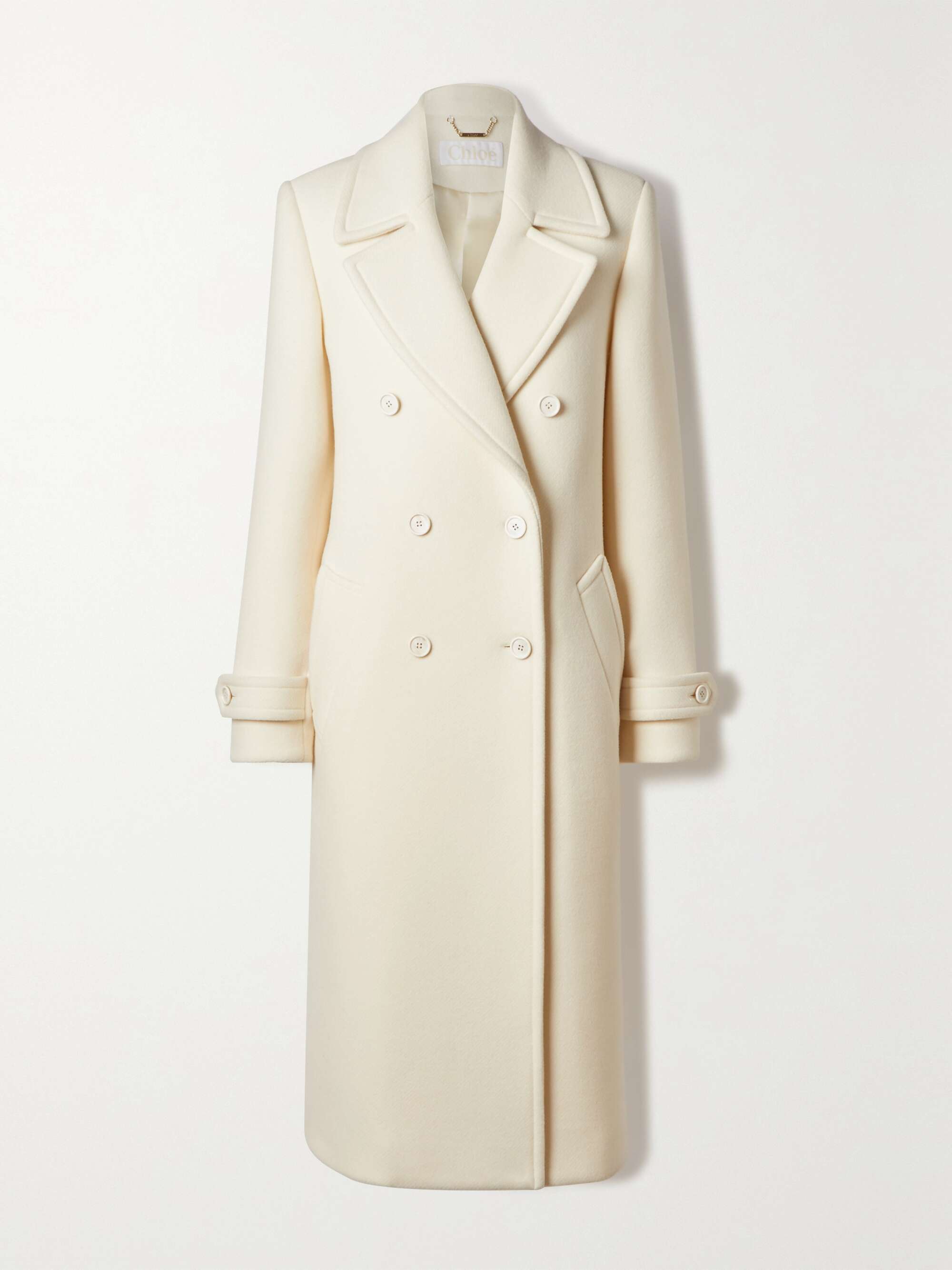 CHLOÉ Double-breasted wool-blend coat | NET-A-PORTER