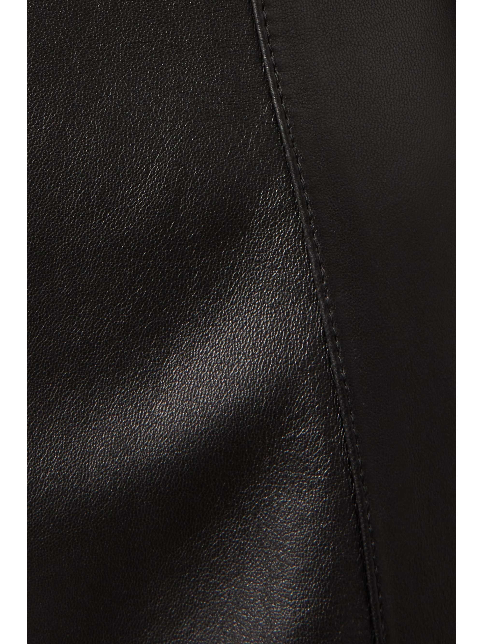CHLOÉ Paneled leather midi dress