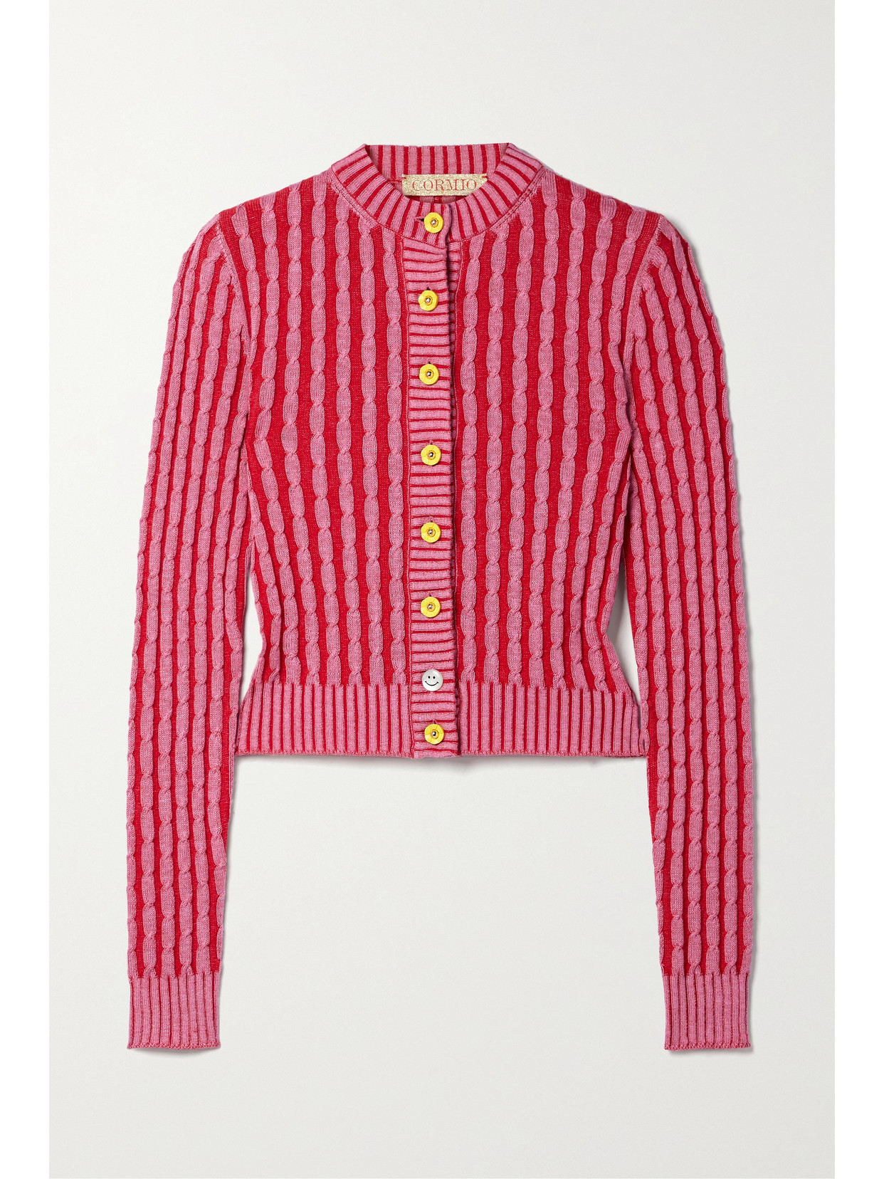 CORMIO Gabriela Cotton, Silk And Cashmere-blend Cardigan