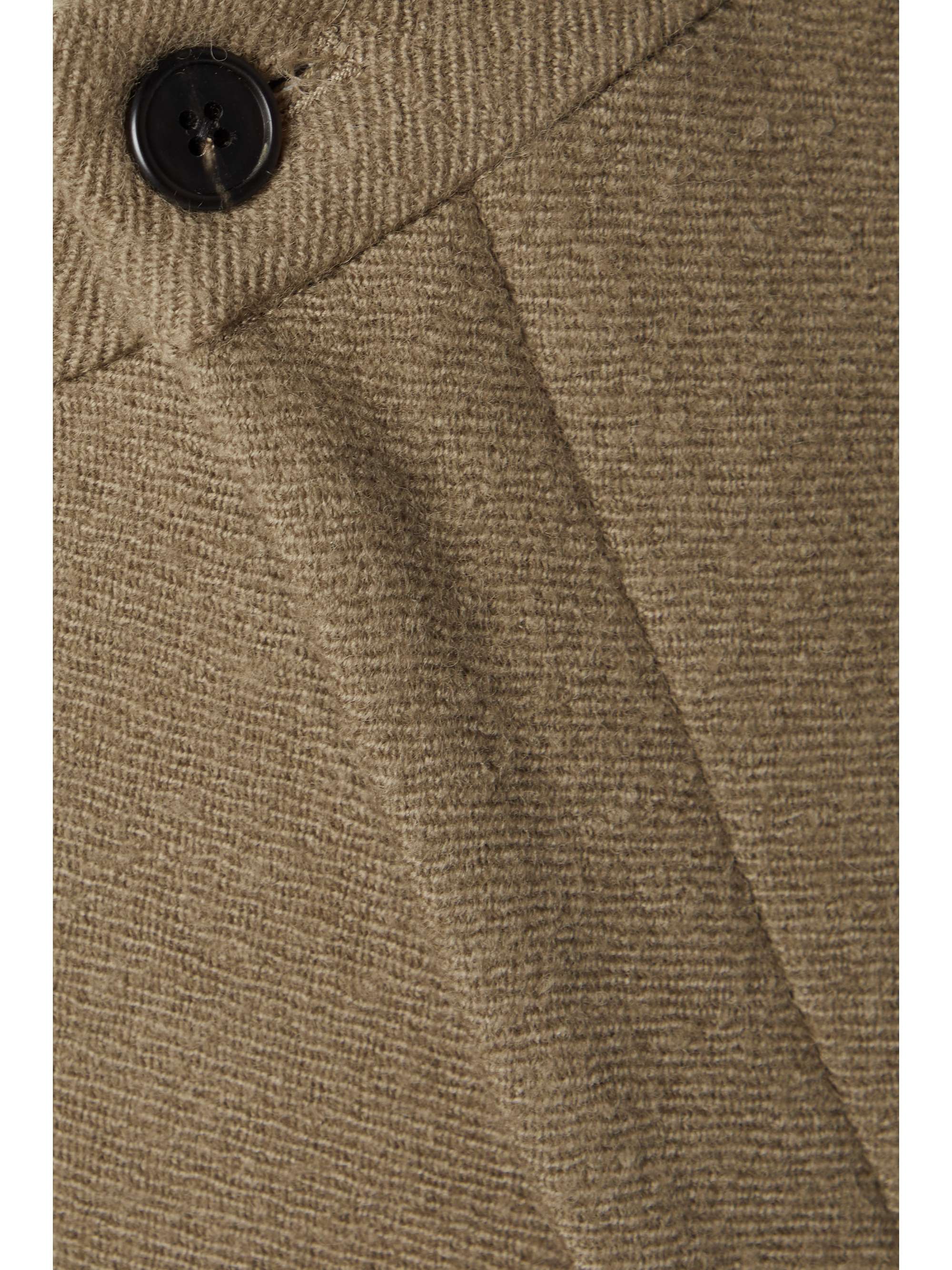 THE ROW Gustavo brushed wool-blend straight-leg pants