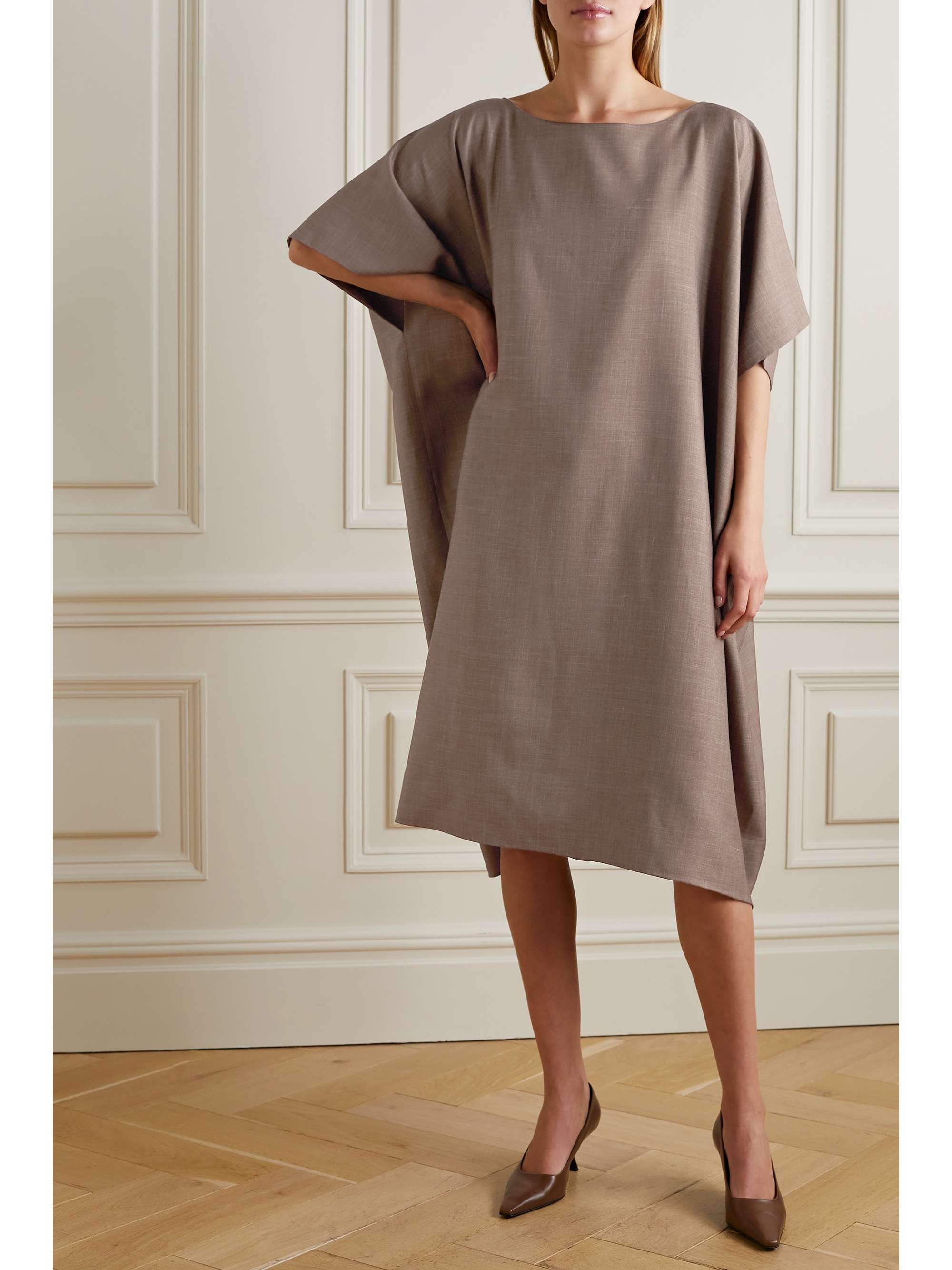 THE ROW Janita wool-blend midi dress