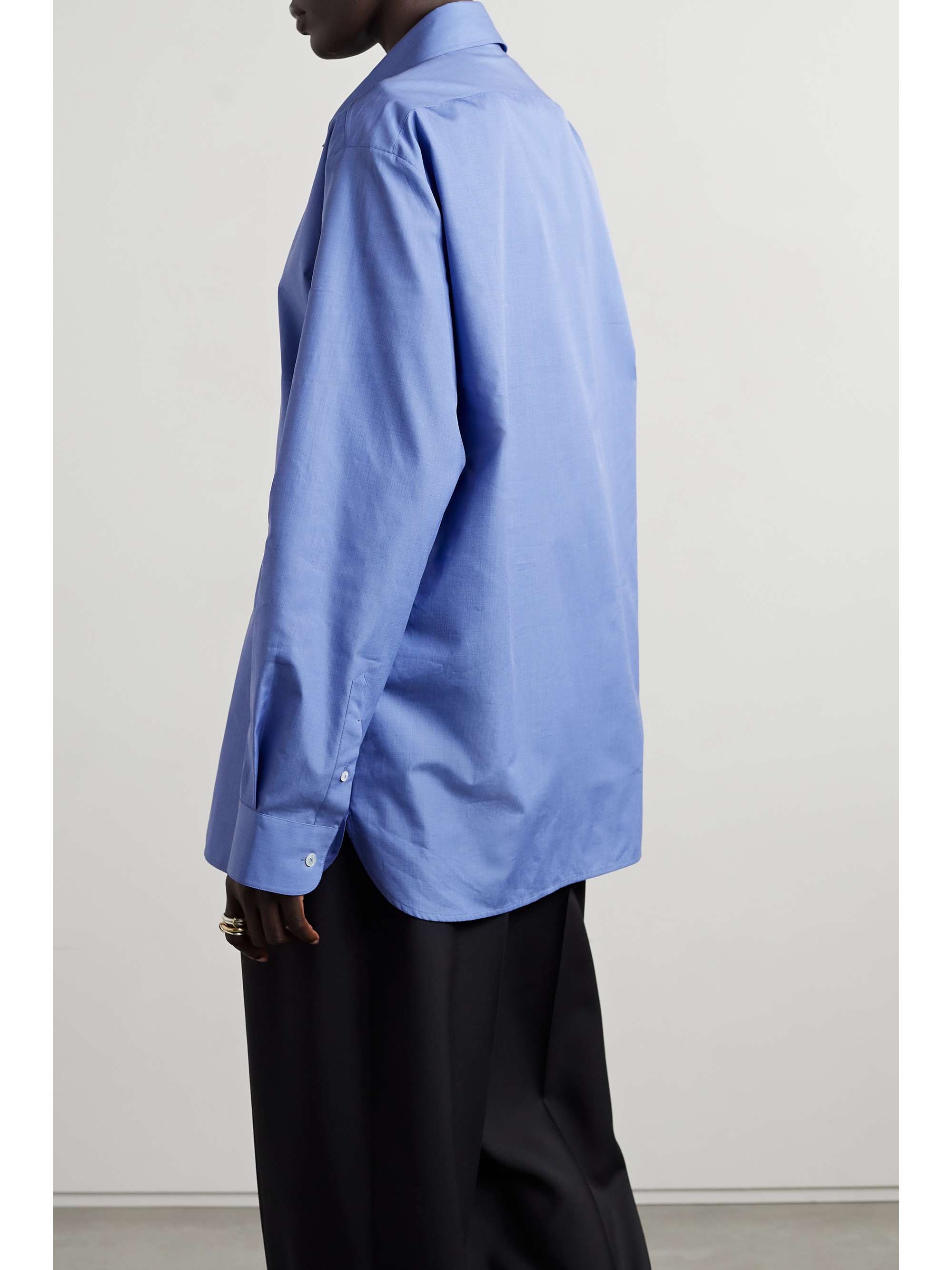 THE ROW Big Sisea cotton-poplin shirt