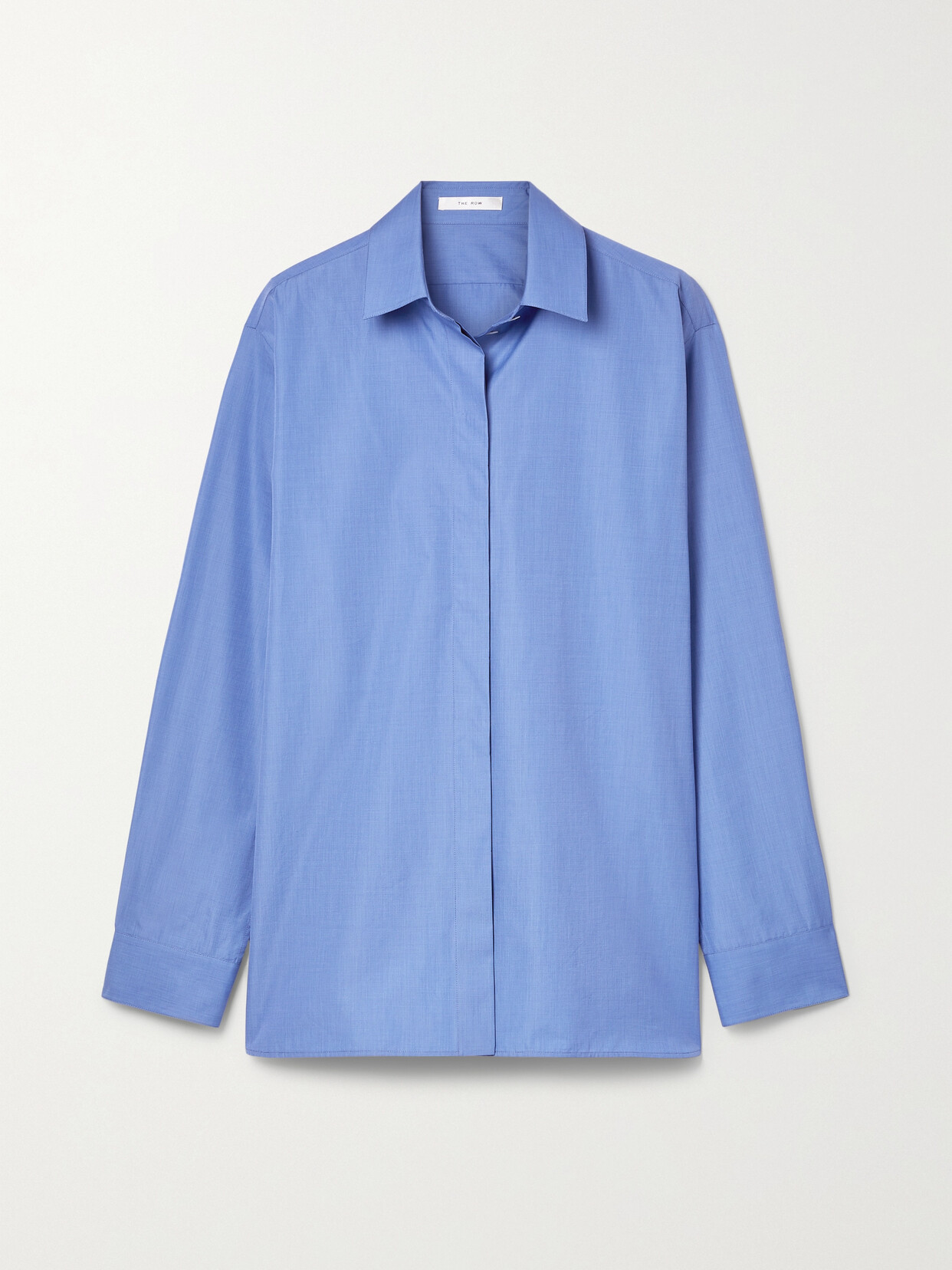 The Row - Big Sisea Cotton-poplin Shirt - Blue