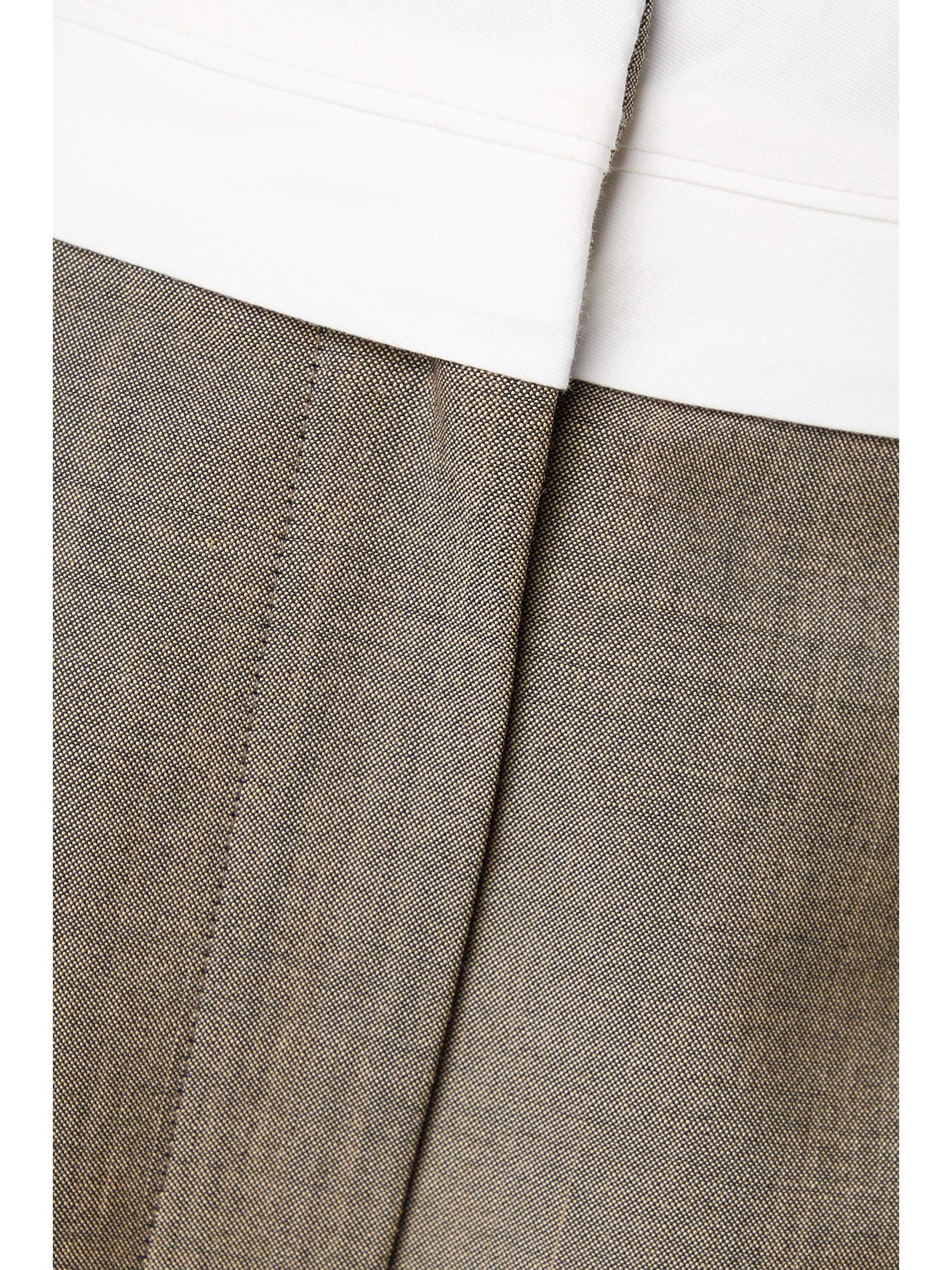THE ROW Milla two-tone pleated wool and mohair-blend straight-leg pants