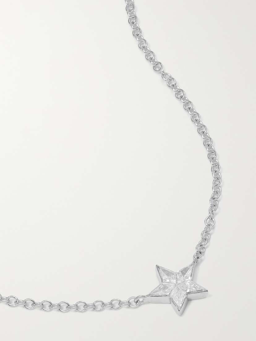 MARIA TASH 18-karat White Gold Diamond Necklace