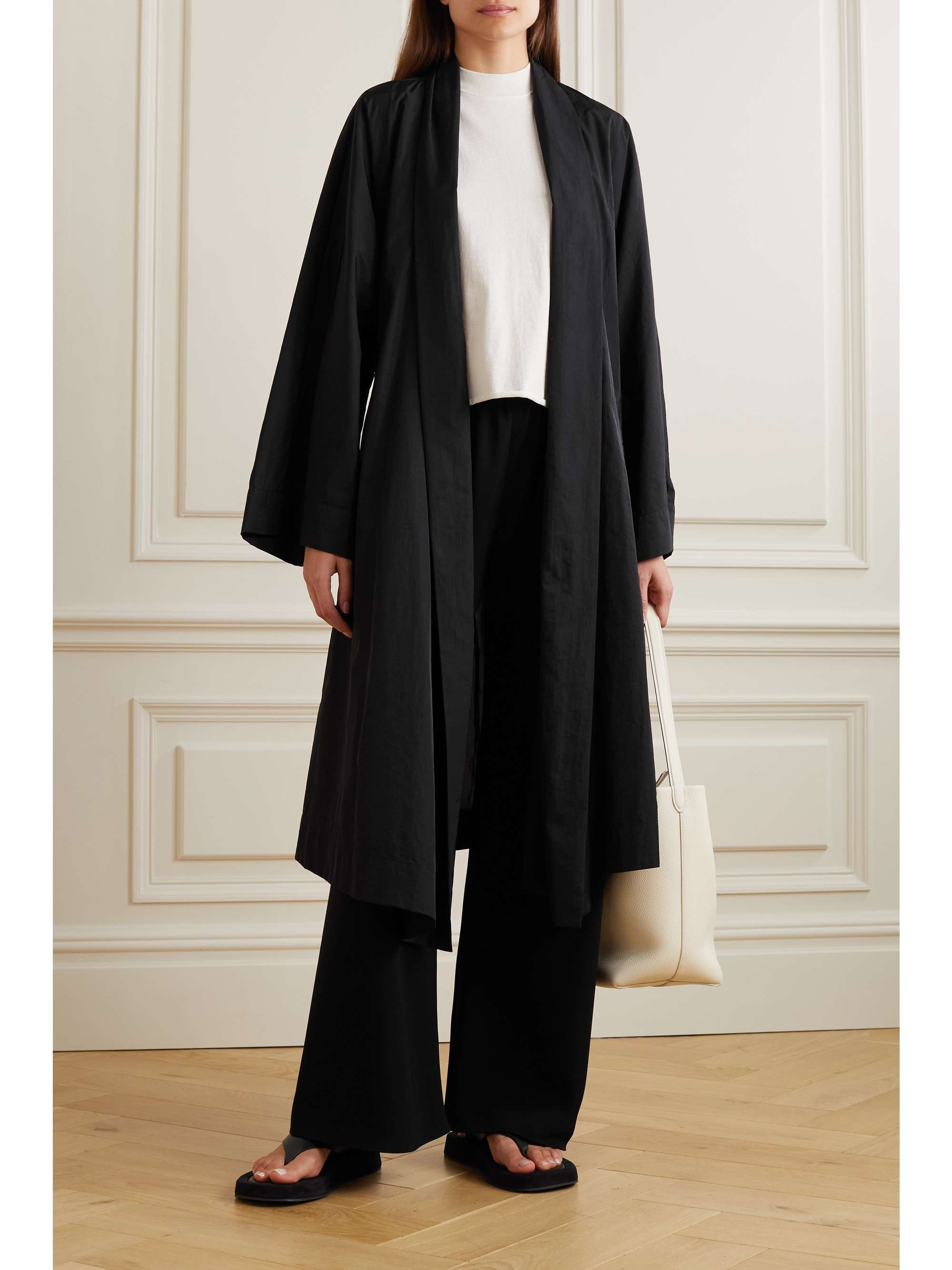 THE ROW Elton belted shell coat