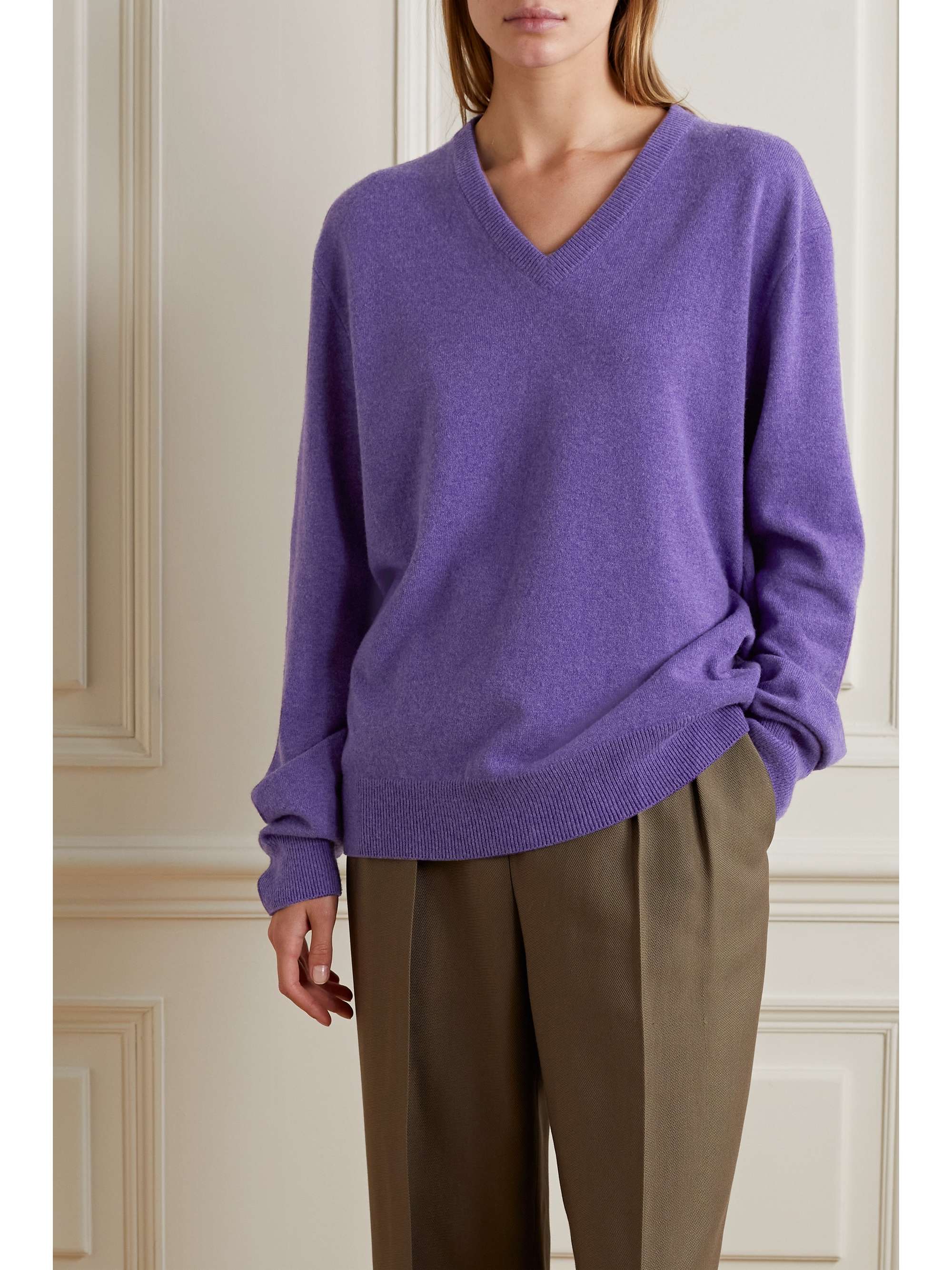 Purple Kumano cashmere sweater | THE 
