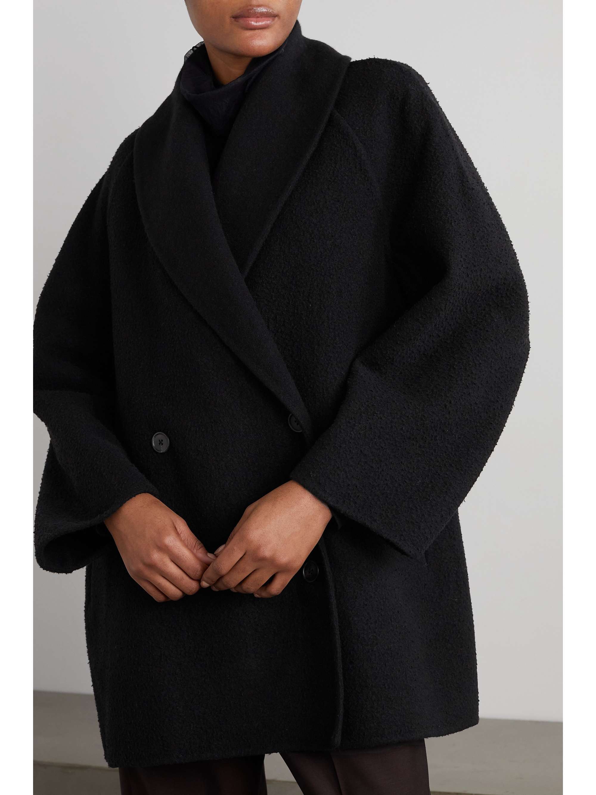 THE ROW Polli double-breasted wool-blend coat