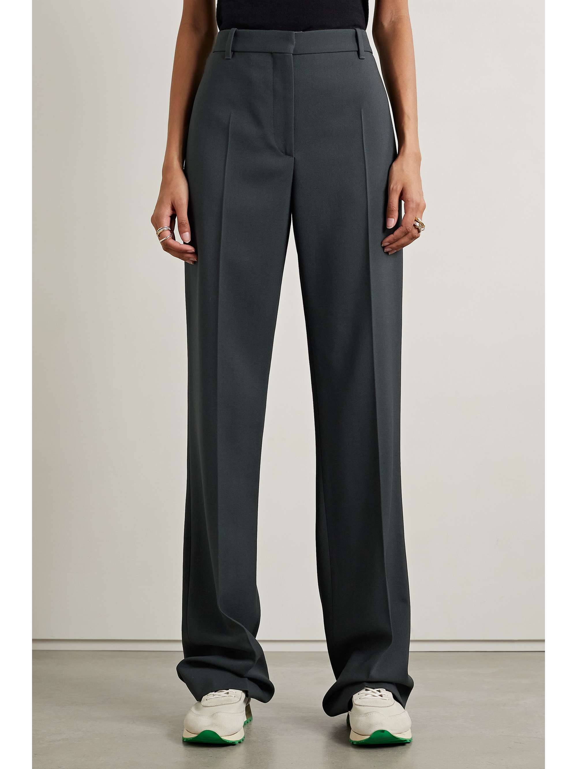 THE ROW Pietrina wool-twill straight-leg pants