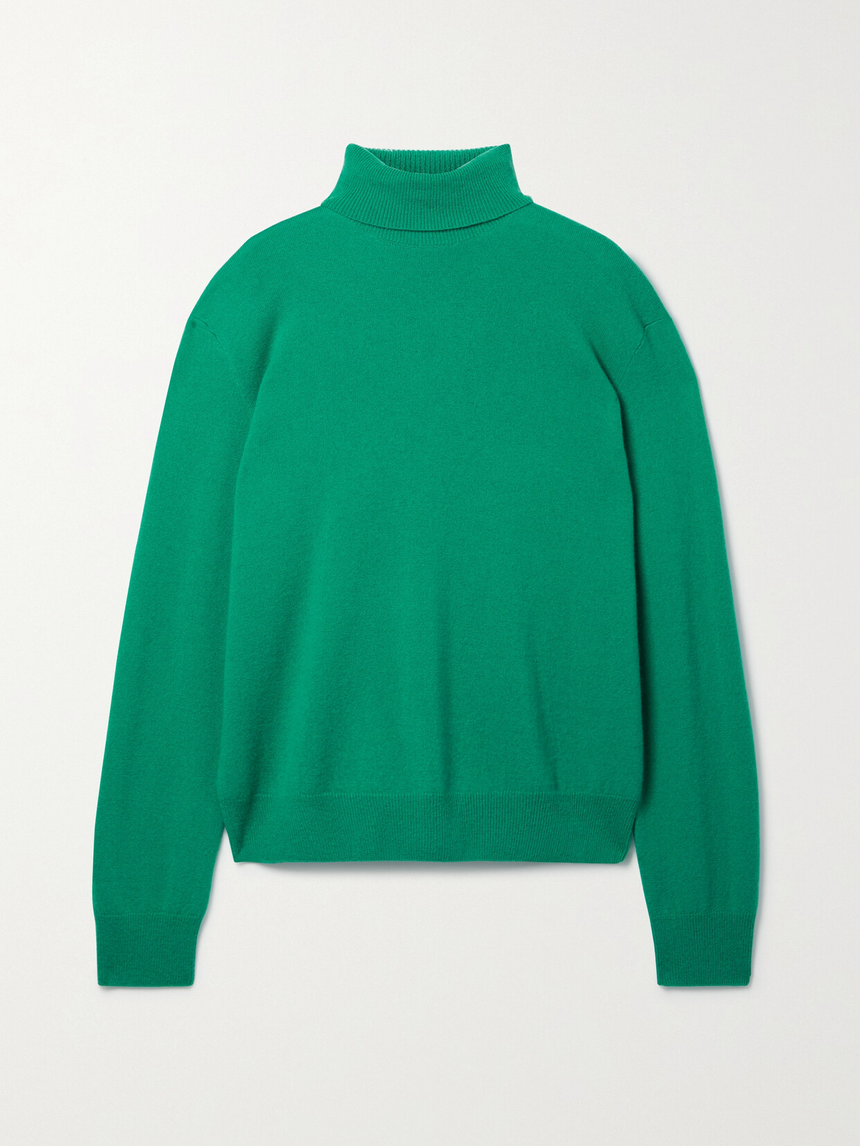 The Row Ciba Cashmere Turtleneck Sweater In Green