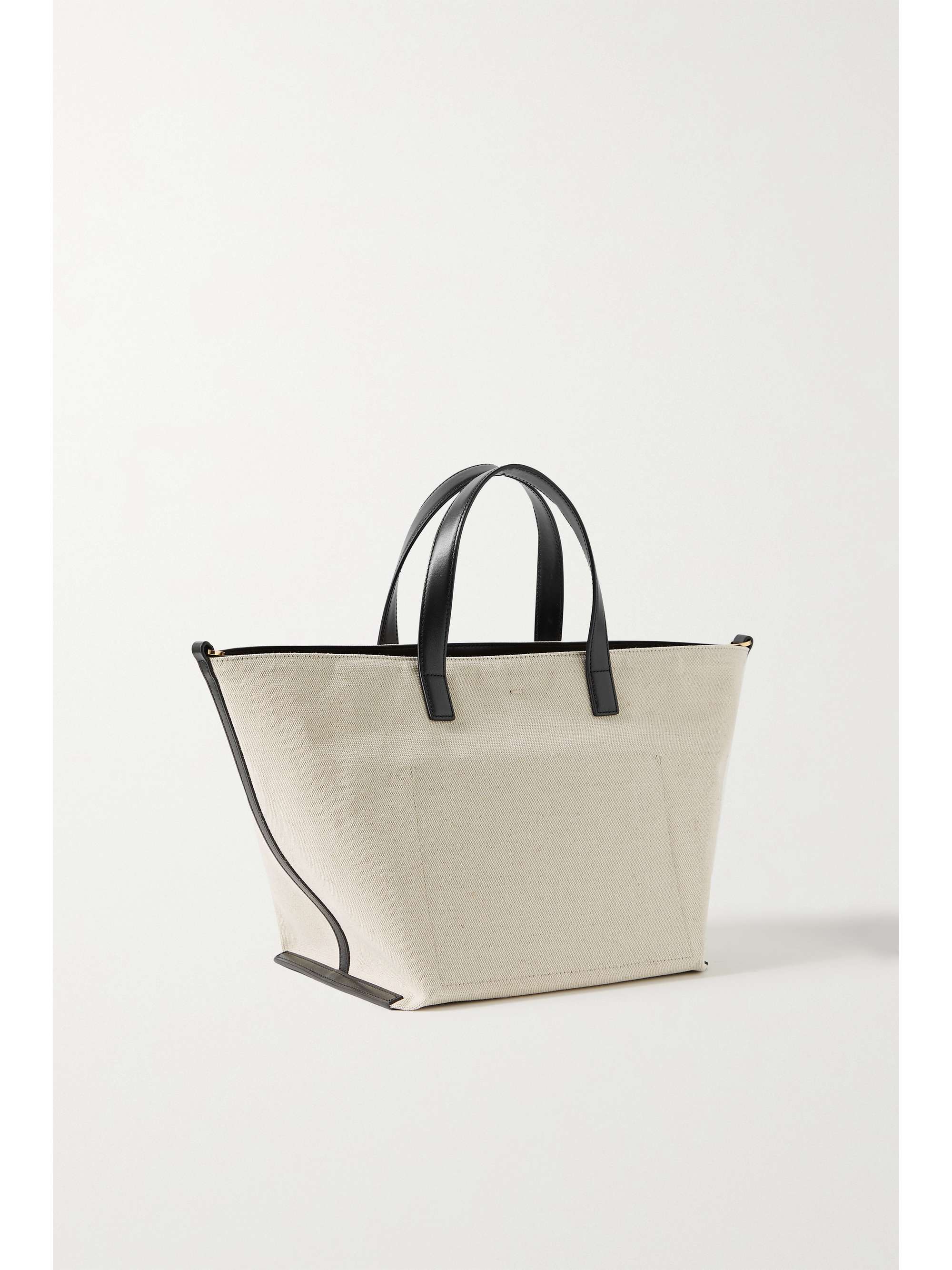 JIL SANDER Wander small leather-trimmed canvas tote