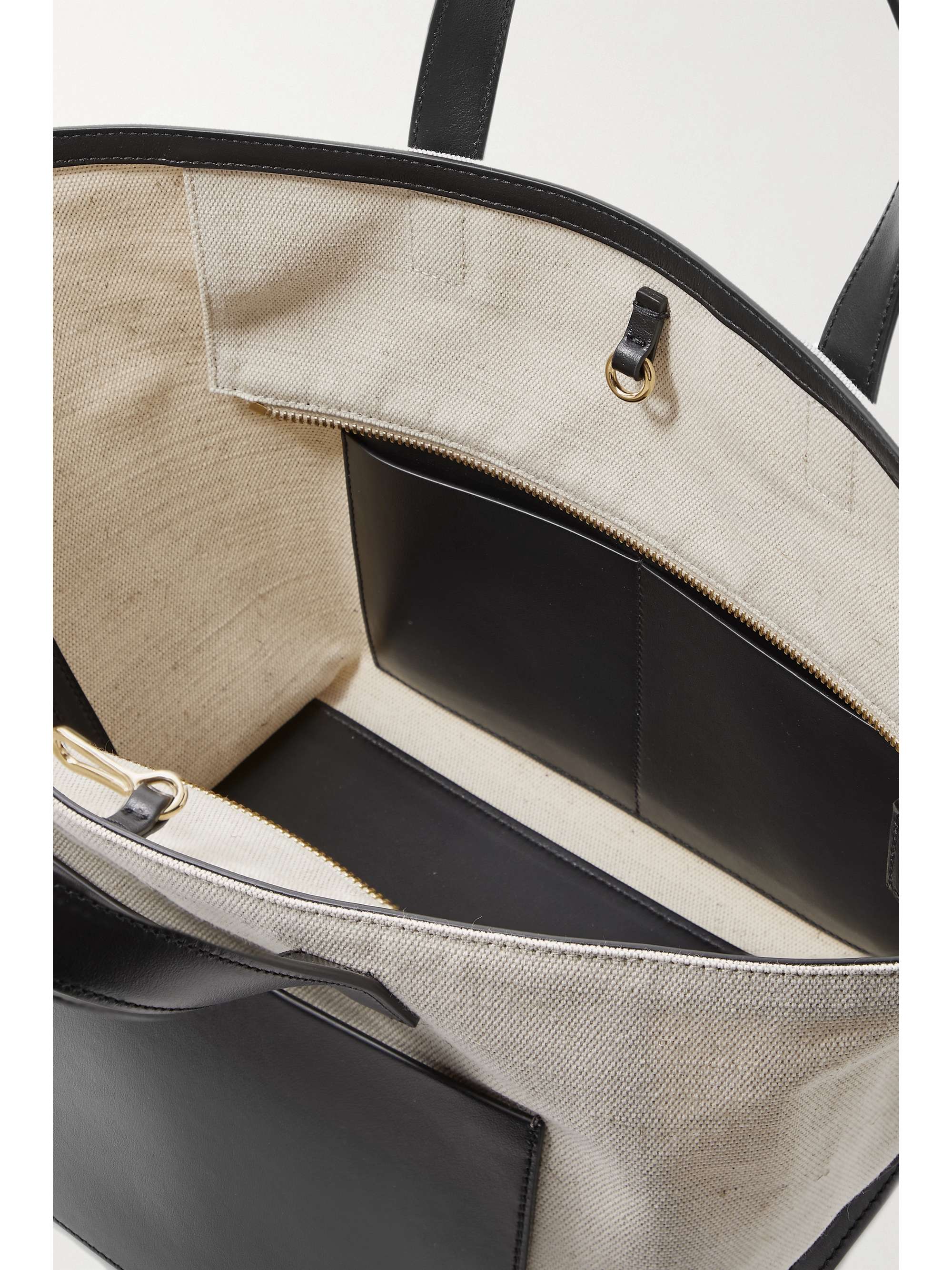 JIL SANDER Wander small leather-trimmed canvas tote